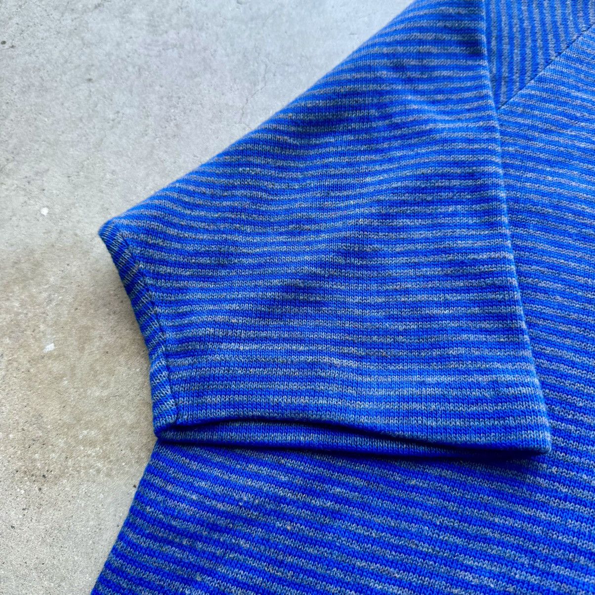 Sears VINTAGE BLUE STRIPED ACRYLIC 60s TEE! Size US L / EU 52-54 / 3 - 5 Thumbnail