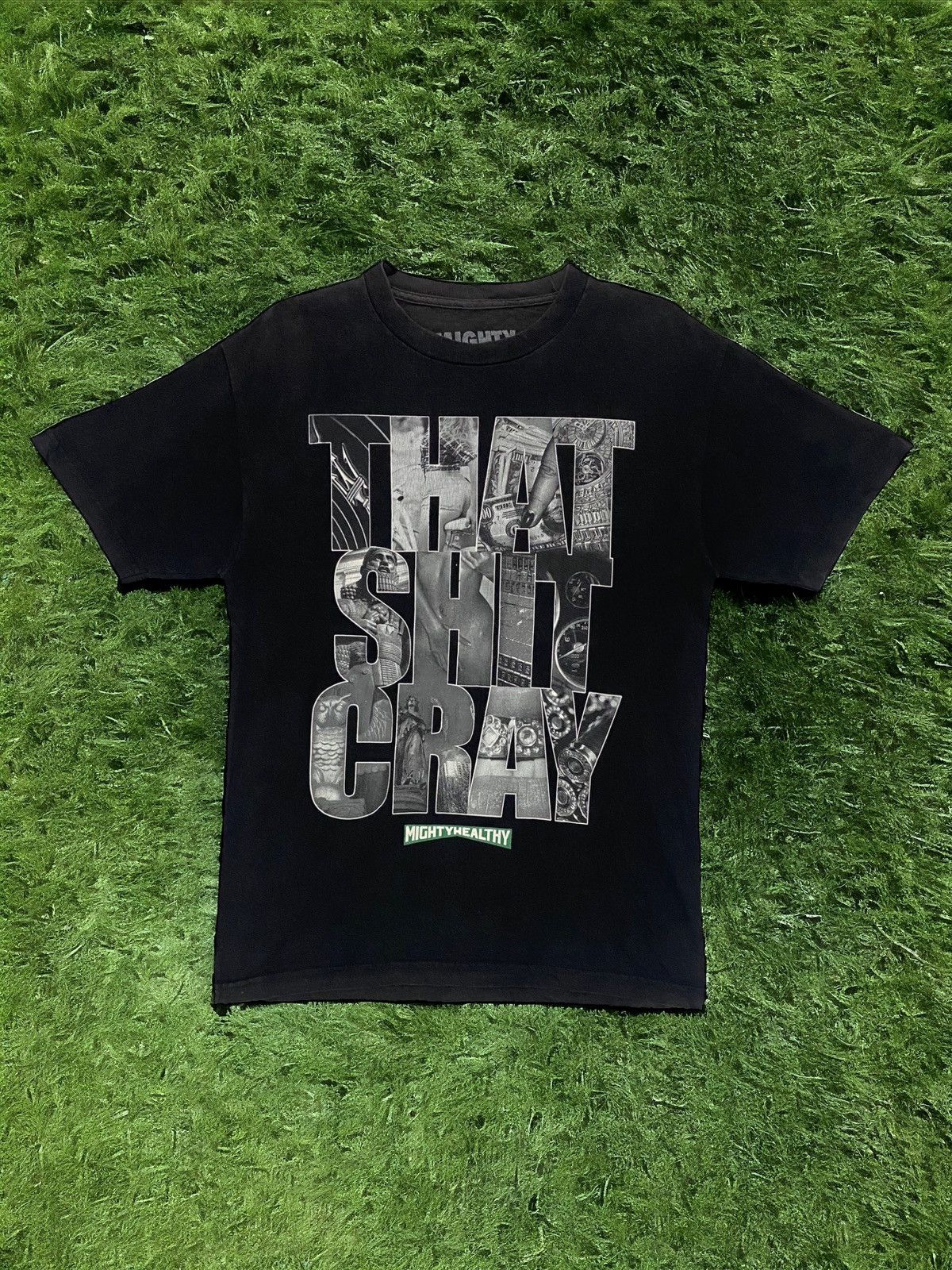 Band Tees Mighty Healthy Rap Tees Font Scene That Shit Gray | Grailed