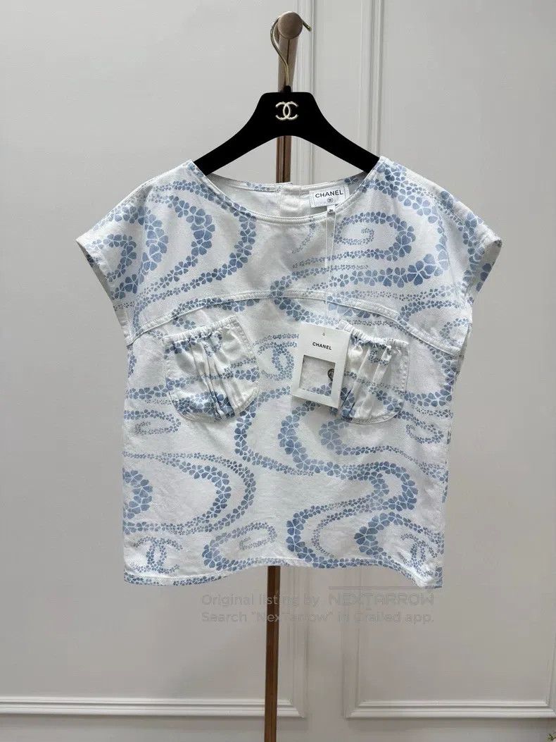 Chanel Chanel Beach Series Printed Denim Top Size XS / US 0-2 / IT 36-38 - 1 Thumbnail