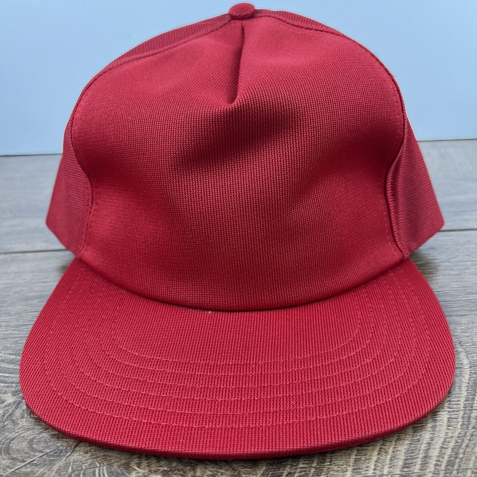 Other Red Trucker Hat Red Hat Adjustable Adult Size Hat Red Cap Size ONE SIZE - 2 Thumbnail
