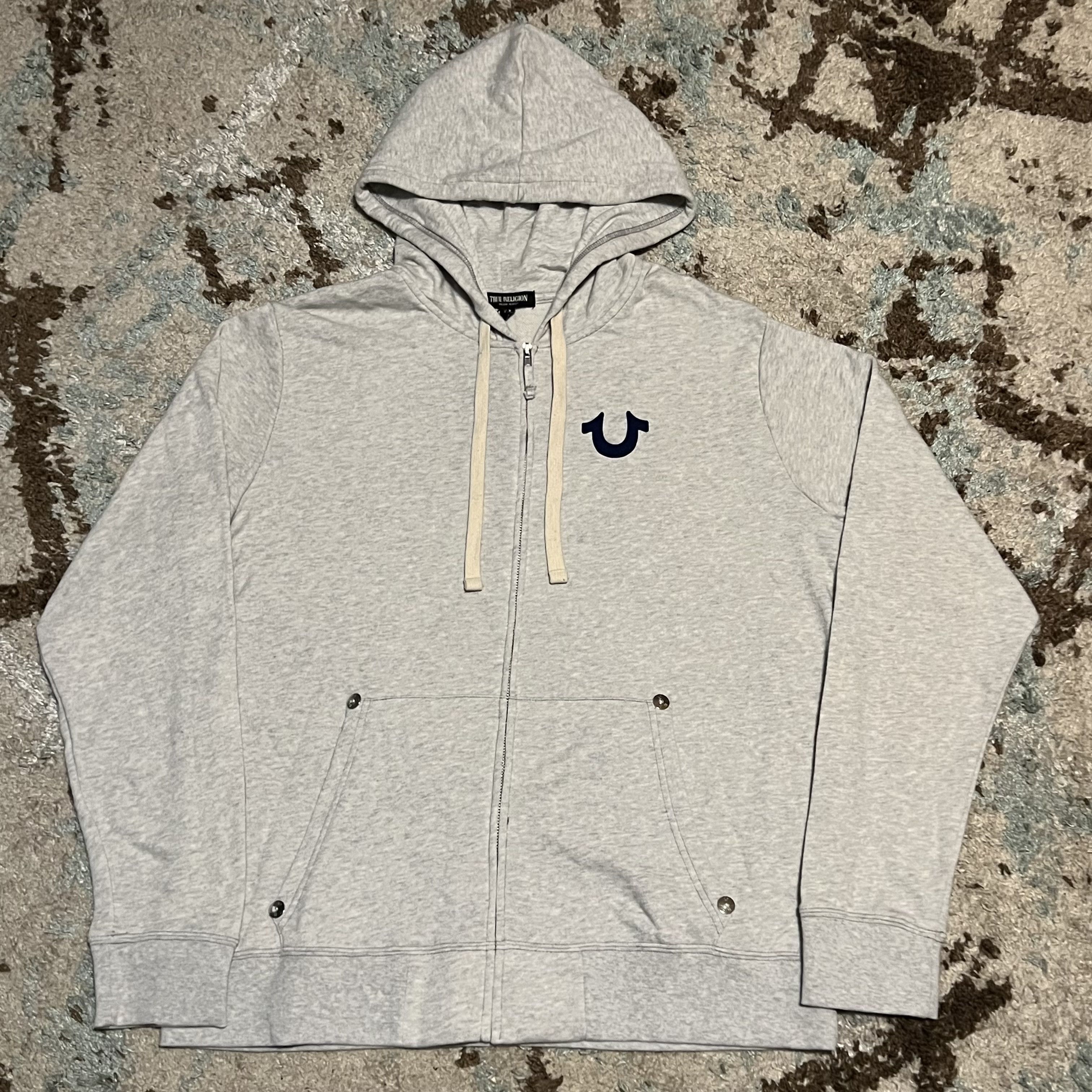 True Religion Classic Logo Zip Hoodie True Religion Classic Logo