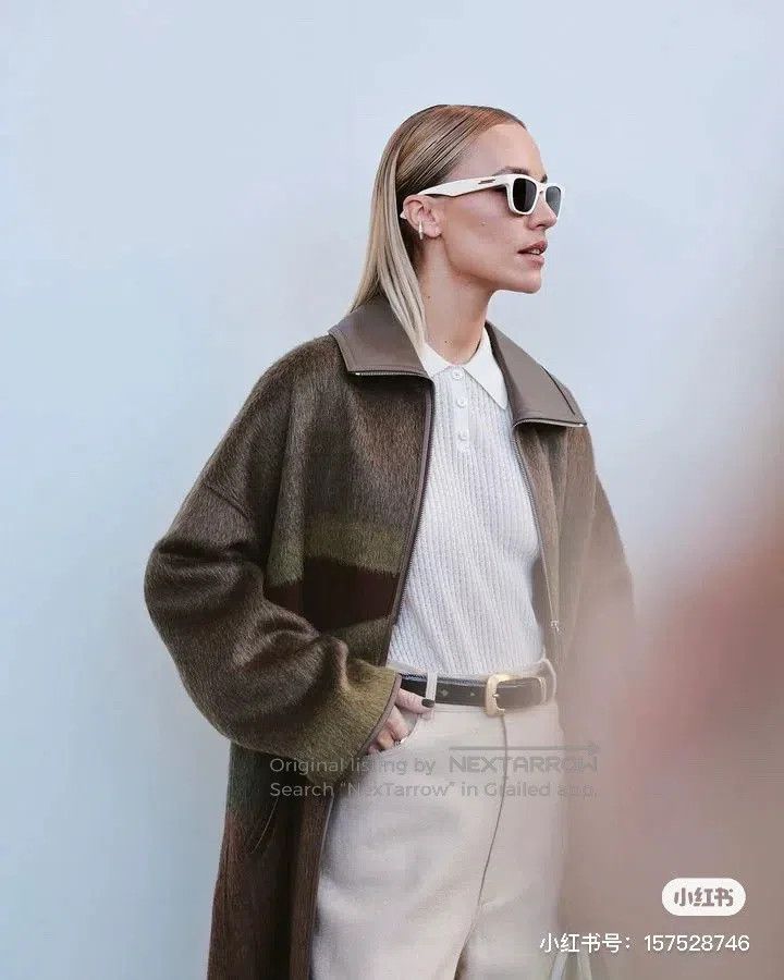 Hermes Hermes Color Blocked Cashmere and Mohair Wool Coat Size XXS / US 00 / IT 34 - 9 Thumbnail