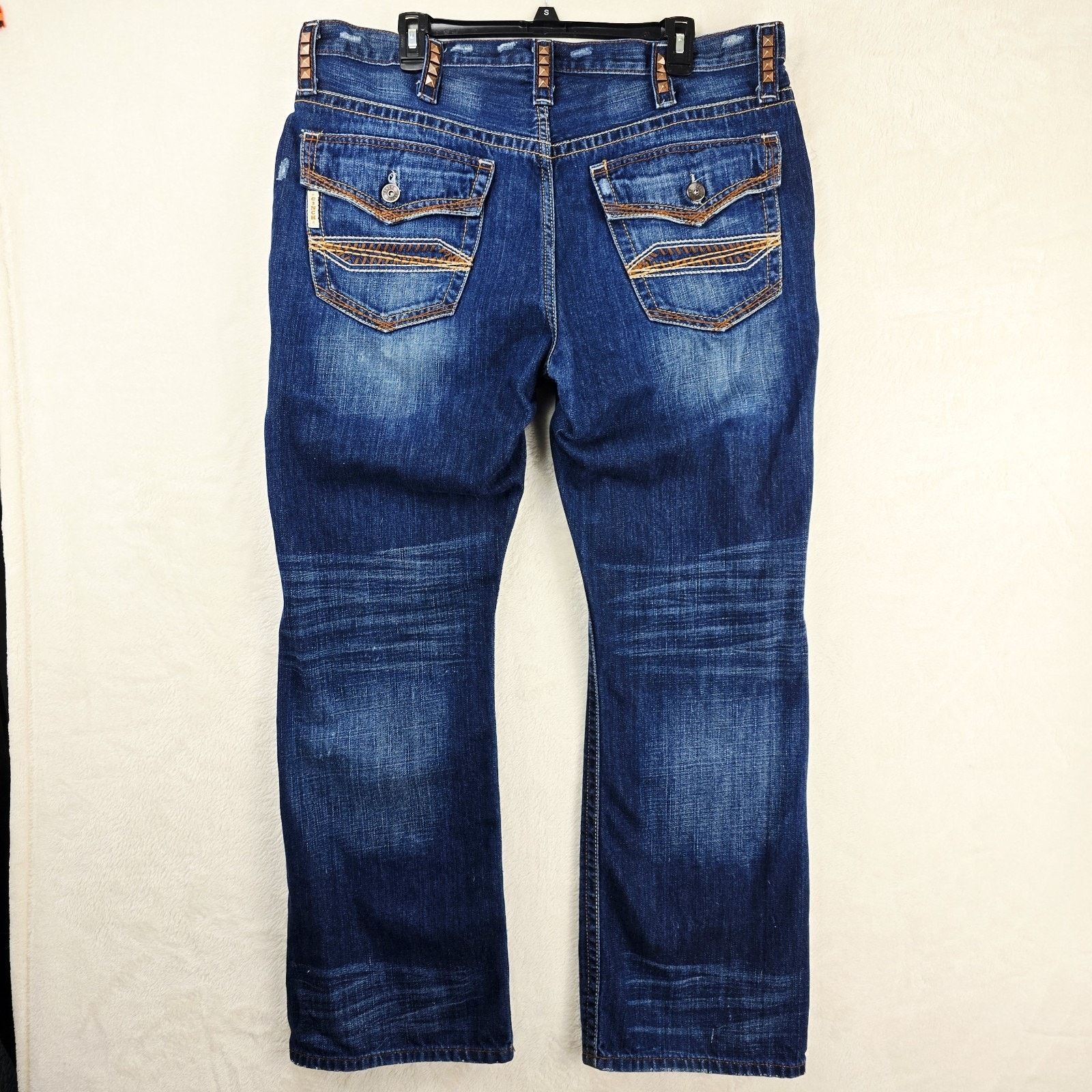 CINCH Cinch Jace Jeans Men's Fits 38x31 Distressed Flap Pockets Size US 38 / EU 54 - 8 Thumbnail