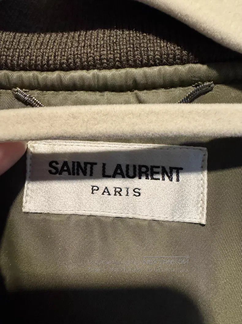 Saint Laurent Paris Saint Laurent Paris Military Green Pilot Jacket Size US XL / EU 56 / 4 - 6 Thumbnail
