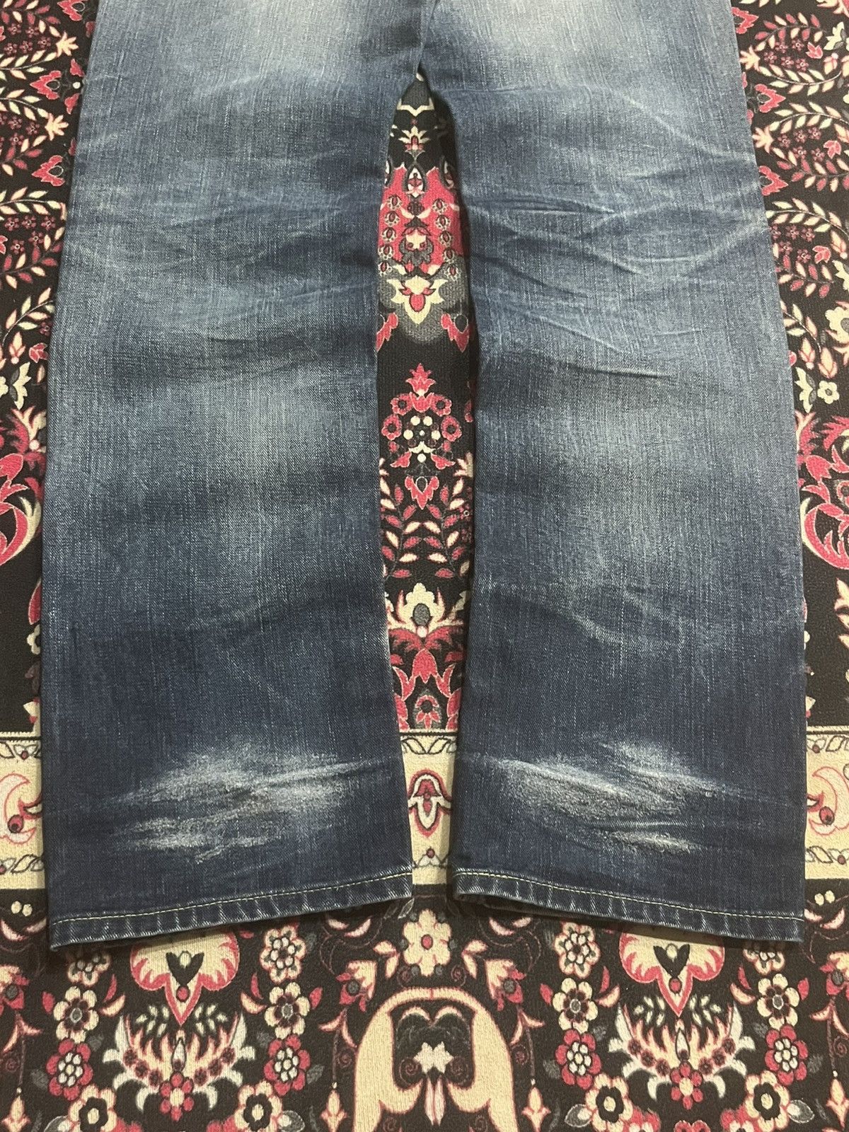 Vintage Vintage Lee Rider Japan Blue Faded Washed Distressed Jeans Size US 30 / EU 46 - 12 Thumbnail