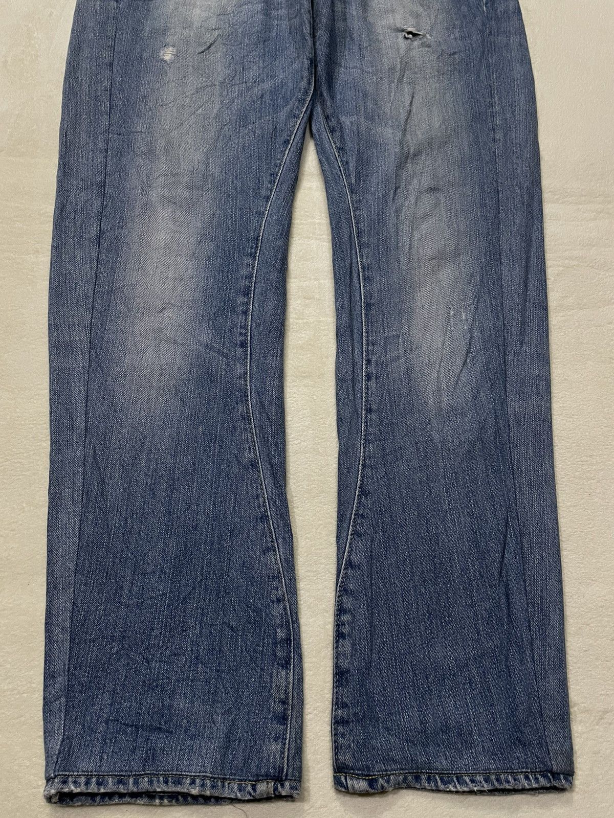 G-Star Vintage G-STAR RAW Skinny Mudwash Distress Ripped Denim Jean Size US 35 - 3 Thumbnail