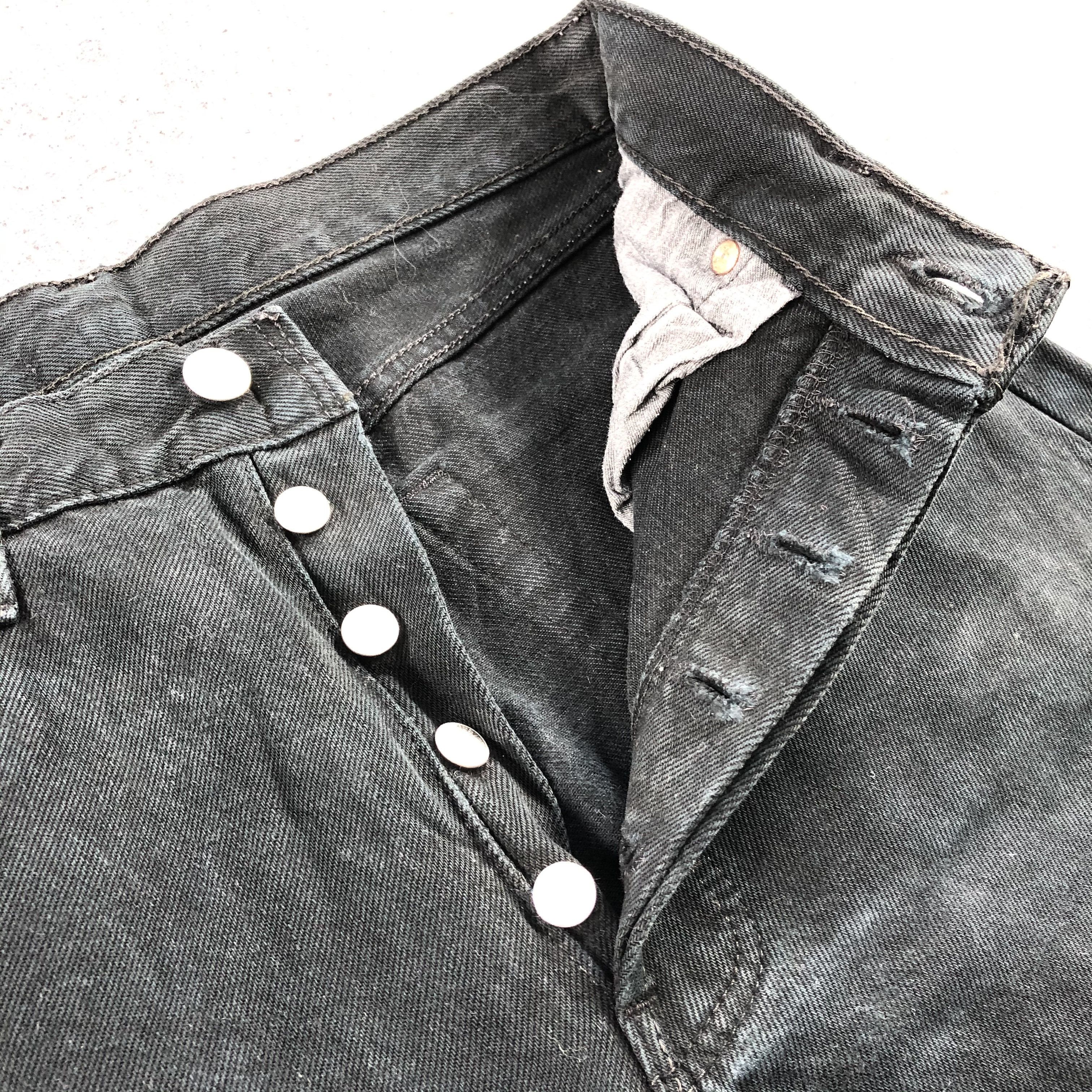 Levi's Vintage 90s Levis 501 Faded Black Jeans-J1531 Size US 29 - 9 Thumbnail