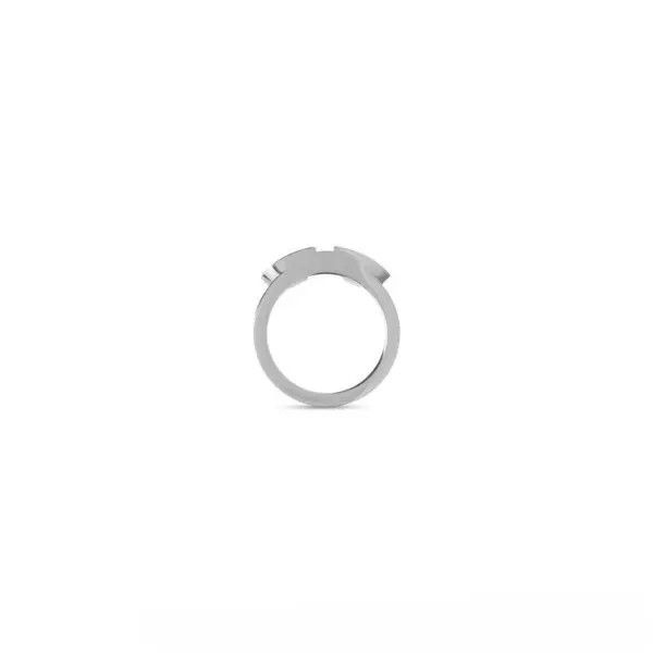 Balenciaga o1loc1c1025 Size: 52 / BB 2.0 Ring in Silver Size ONE SIZE - 5 Thumbnail