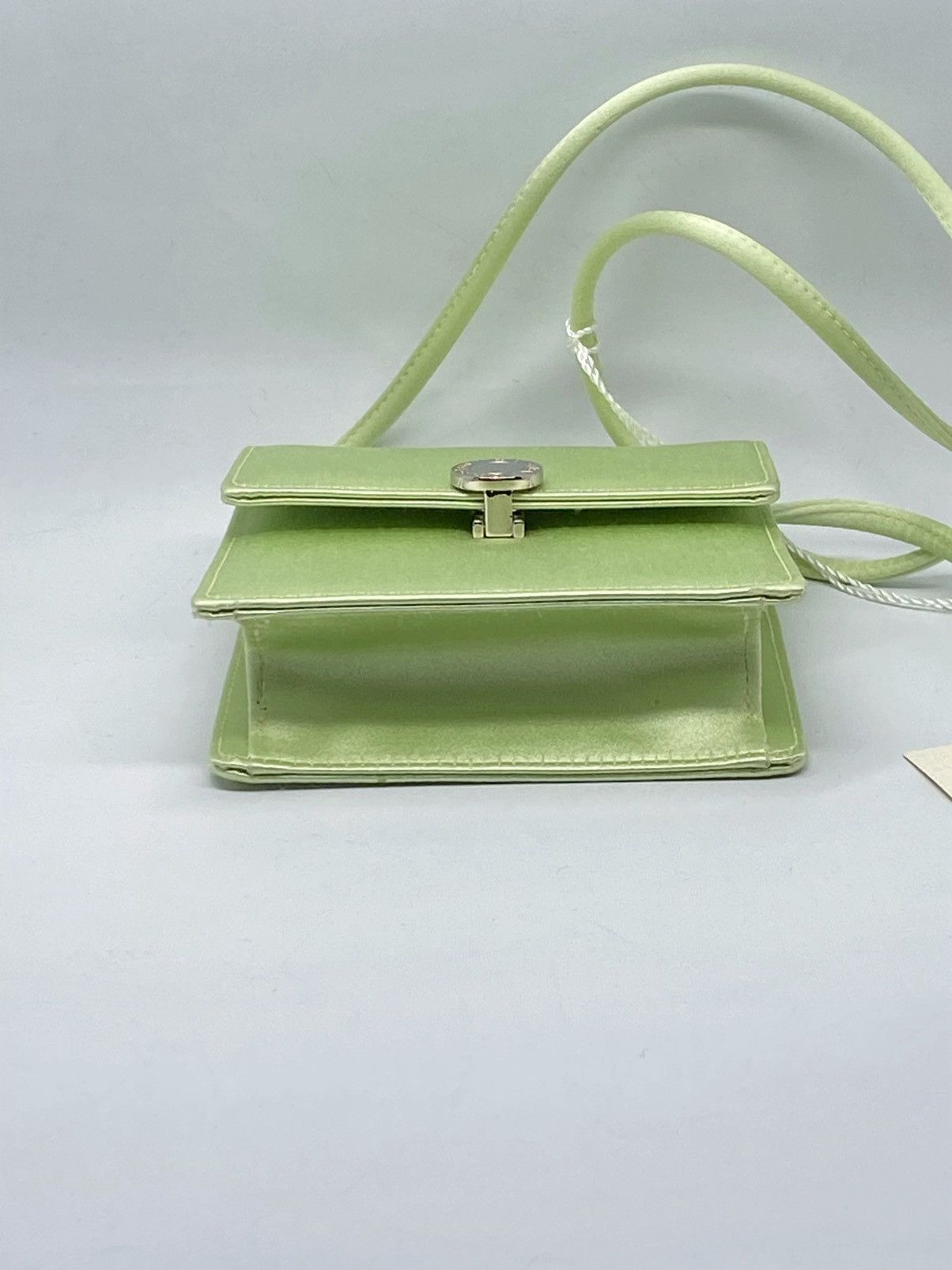 Bvlgari BVLGARI Light Green Satin Mini Shoulder Bag Size ONE SIZE - 5 Thumbnail