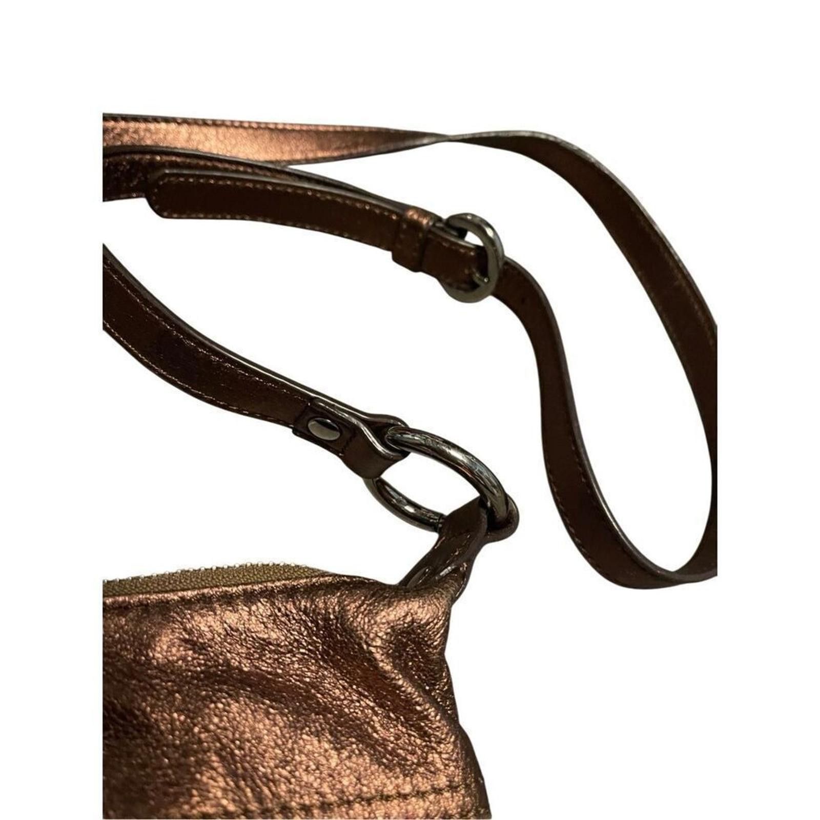 Designer B Makowsky bronze metallic studded crossbody purse Size ONE SIZE - 4 Thumbnail