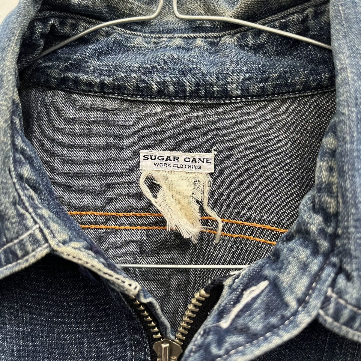 Sugar Cane × Toyo Enterprises Vintage Sugar Cane Half-Zip Denim Work Shirt Size US L / EU 52-54 / 3 - 5 Thumbnail