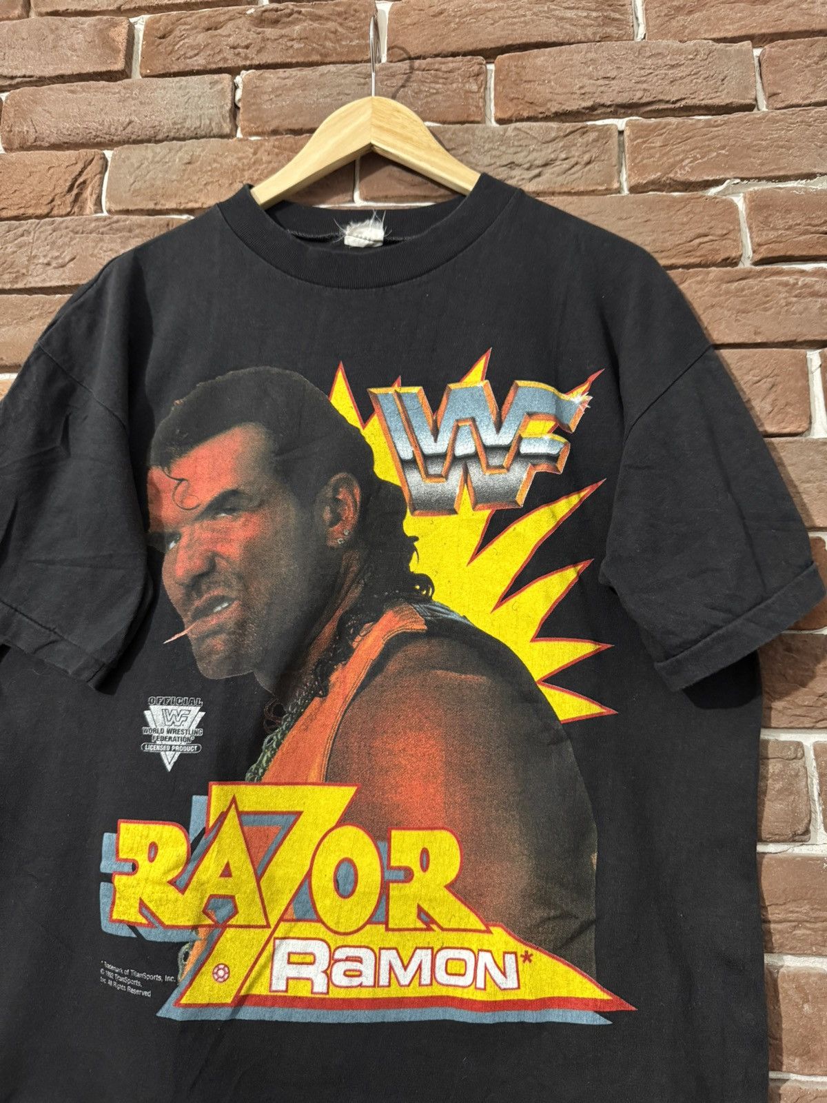Vintage Vintage 90s WWF Razor Ramon RIP Wrestling Grail WWE Black M Size US M / EU 48-50 / 2 - 3 Thumbnail