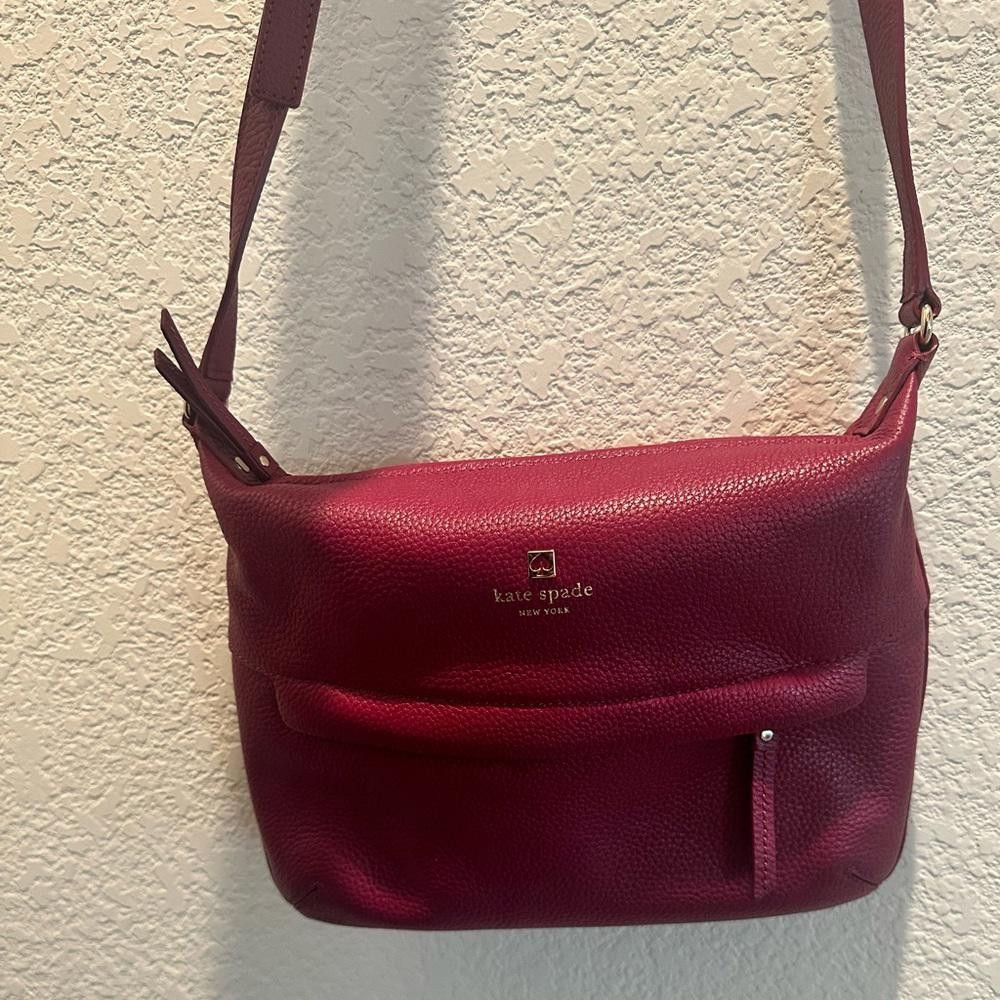 Kate Spade Kate Spade Starla Grant Park Crossbody Shoulder Bag Red Plum Size ONE SIZE - 6 Thumbnail