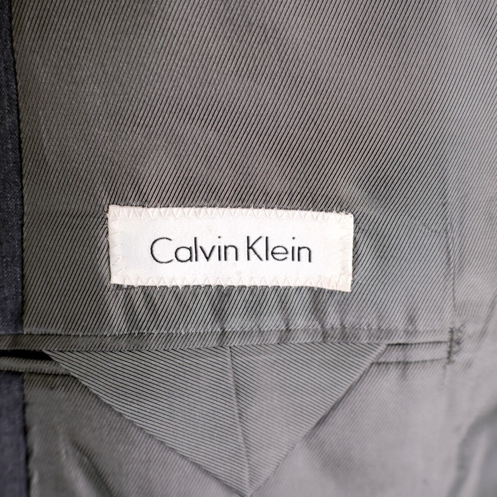 Calvin Klein Calvin Klein Wool Gray 2 Button 2 Piece Suit 42L 36/32 High Size 42L - 11 Thumbnail