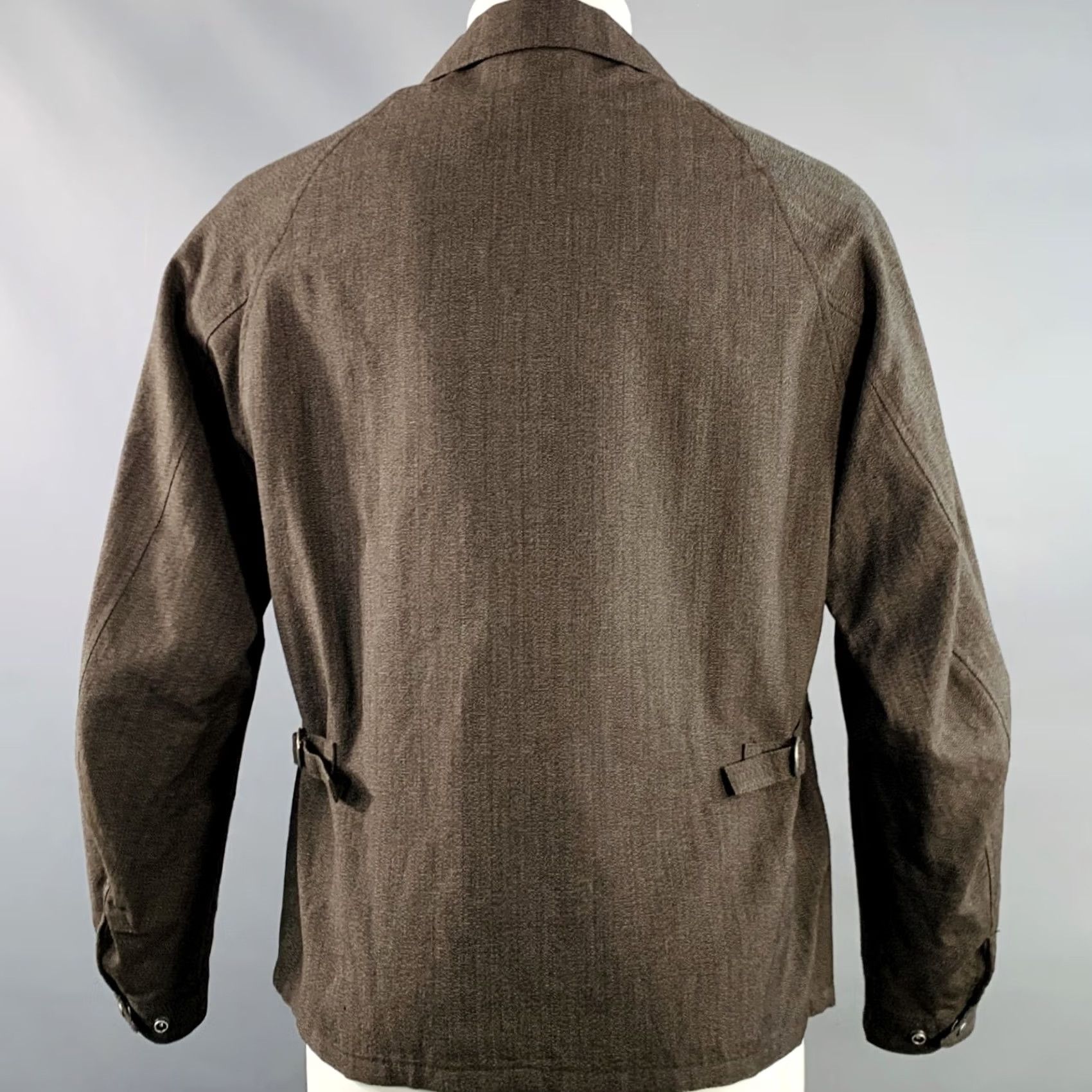 Visvim VISVIM Size M Peyton Swing Brown Wool Linen Zip Up Jacket Size US M / EU 48-50 / 2 - 3 Thumbnail