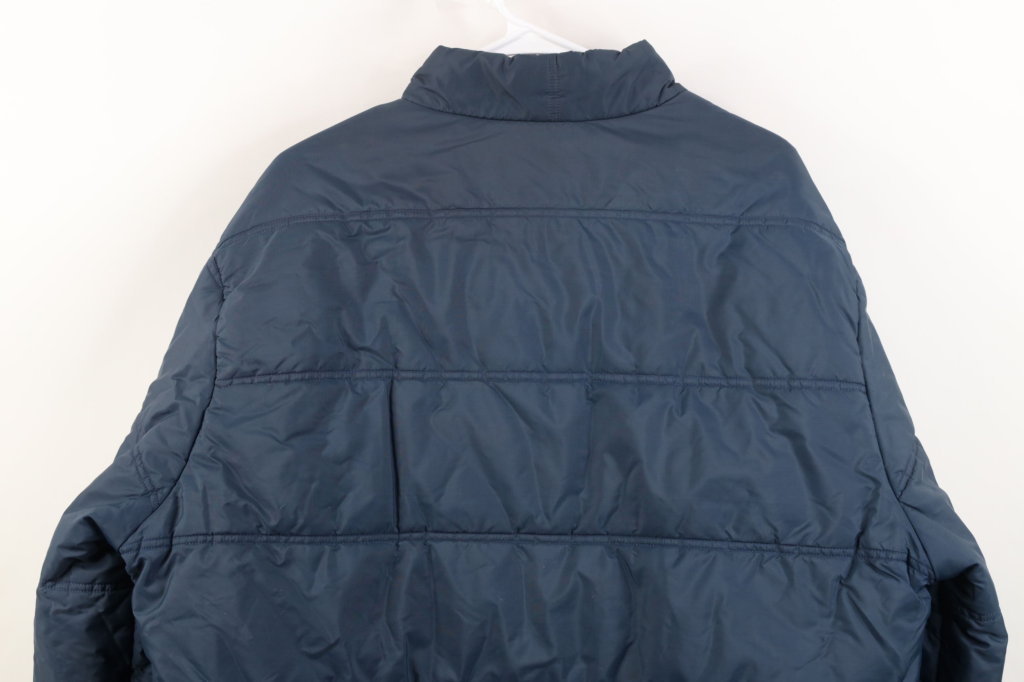 Vintage Vintage 70s Streetwear Full Zip Puffer Jacket Navy Blue Size US XL / EU 56 / 4 - 13 Thumbnail
