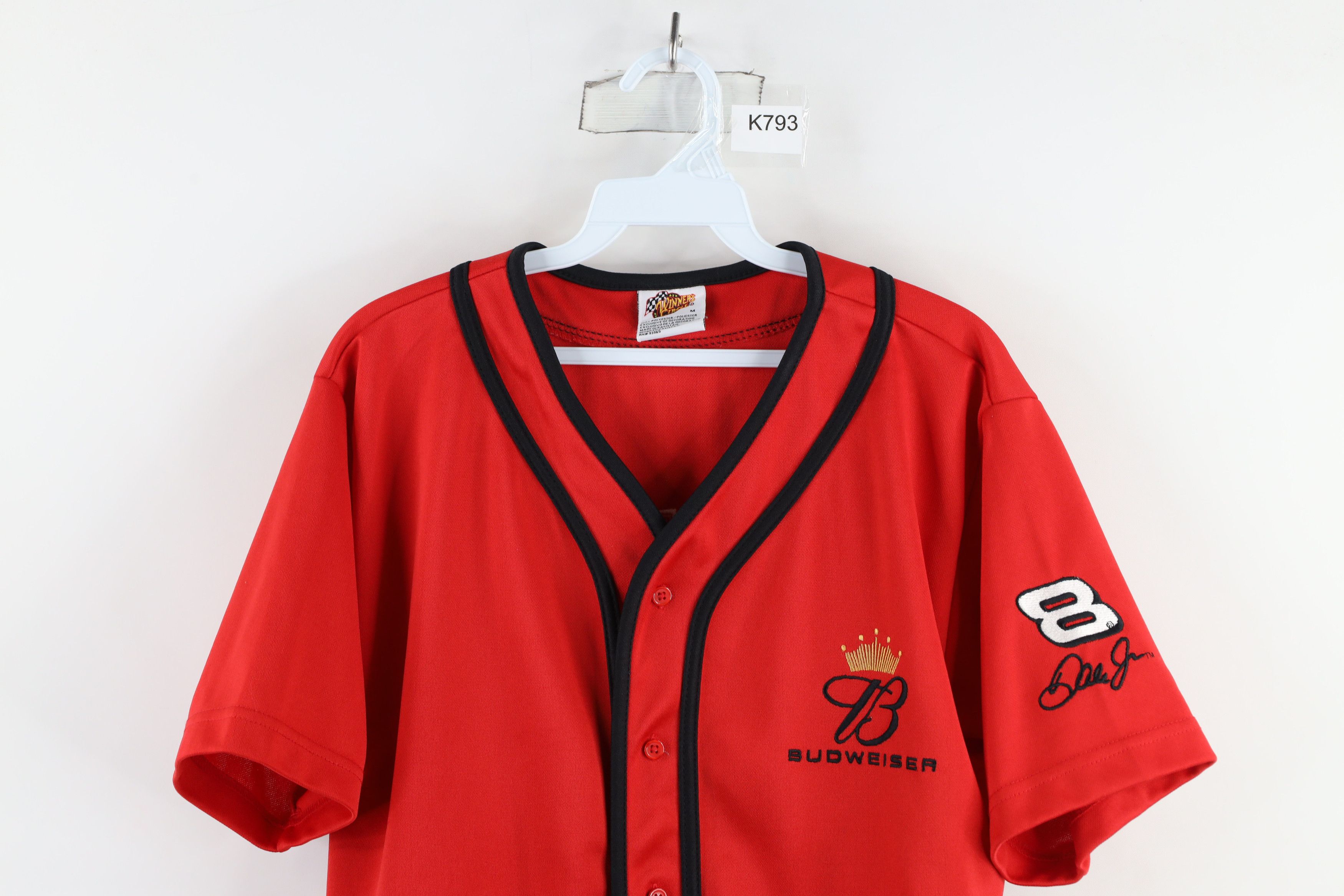 Vintage Vintage NASCAR Budweiser Dale Earnhardt Jr Baseball Jersey Size US M / EU 48-50 / 2 - 2 Thumbnail