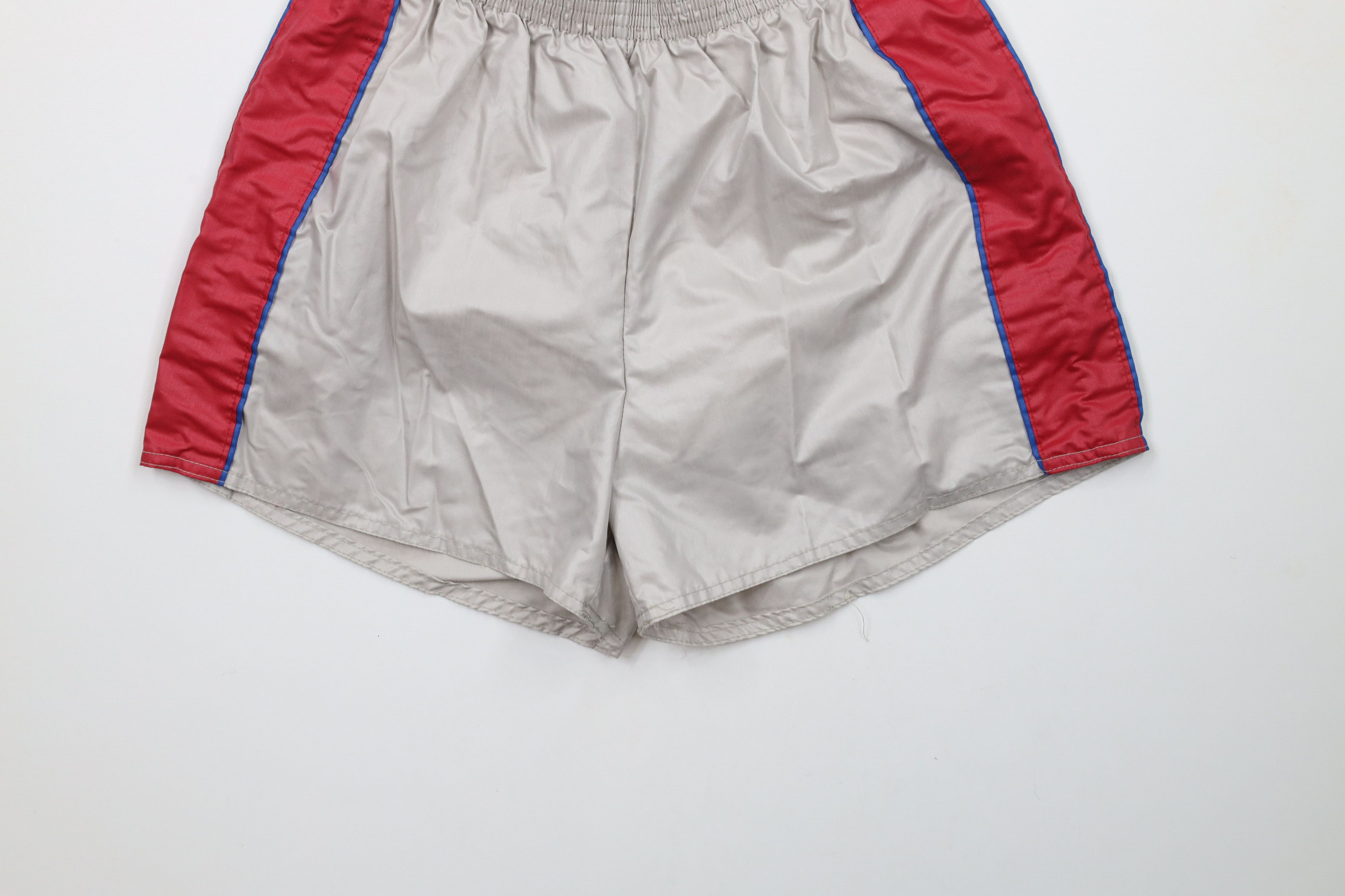 Vintage Vintage 70s Streetwear Block Lined Running Short Shorts USA Size US 32 / EU 48 - 4 Thumbnail