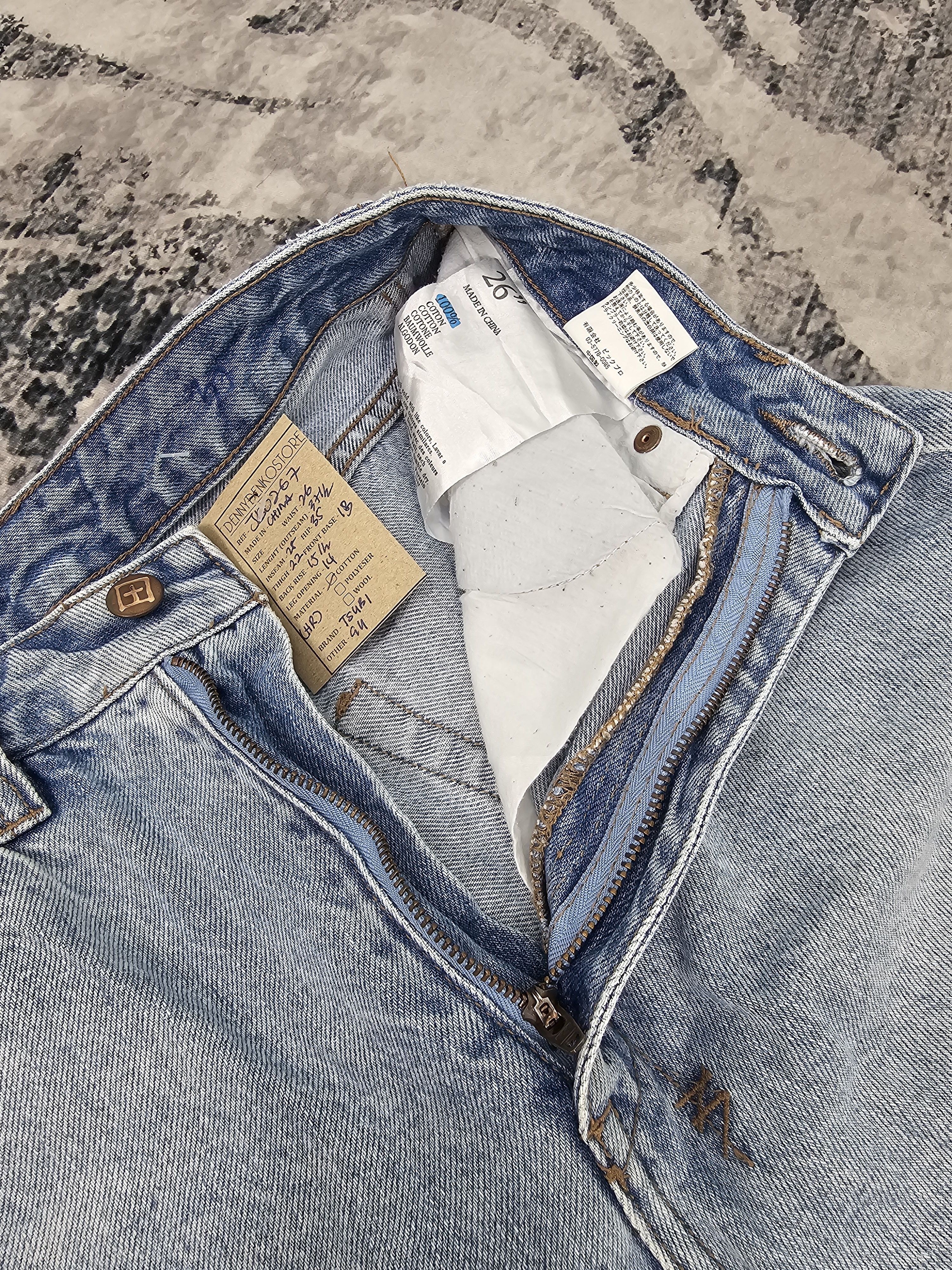 Ksubi KSUBI Light Blue Faded Design High Rise Cropped Jean JB0267 Size 26" / US 2 / IT 38 - 10 Thumbnail