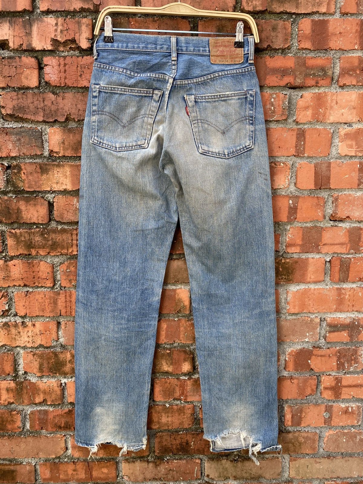 Levi's × Levi's Vintage Clothing × Vintage W28x31 vintage levi's 502xx redline big E distressed Japan Size US 28 / EU 44 - 2 Thumbnail