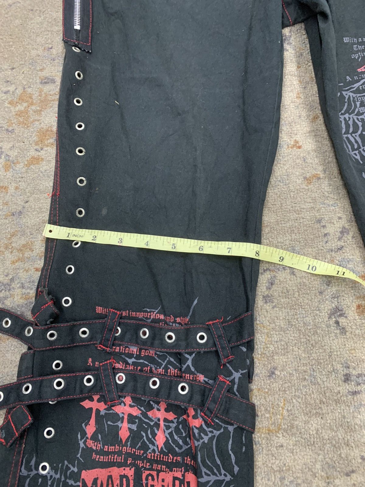 Hysteric Glamour × If Six Was Nine × Japanese Brand ❤️‍🔥OPEN BINDING OFFER ❤️‍🔥japanese Mad Punk anarchy gothic 🕸️🕸️🕸️ Size US 31 - 18 Thumbnail