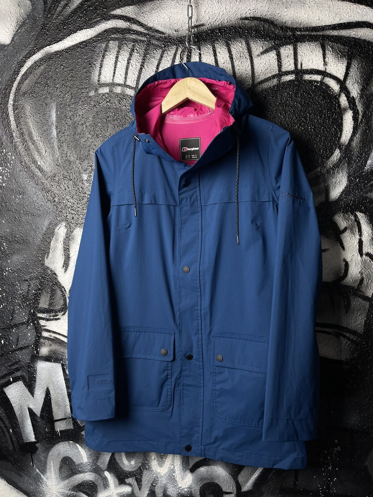 Berghaus Berghaus HYDROSHELL Blue Raincoat Woman’s Jacket Size S Size S / US 4 / IT 40 - 1 Thumbnail