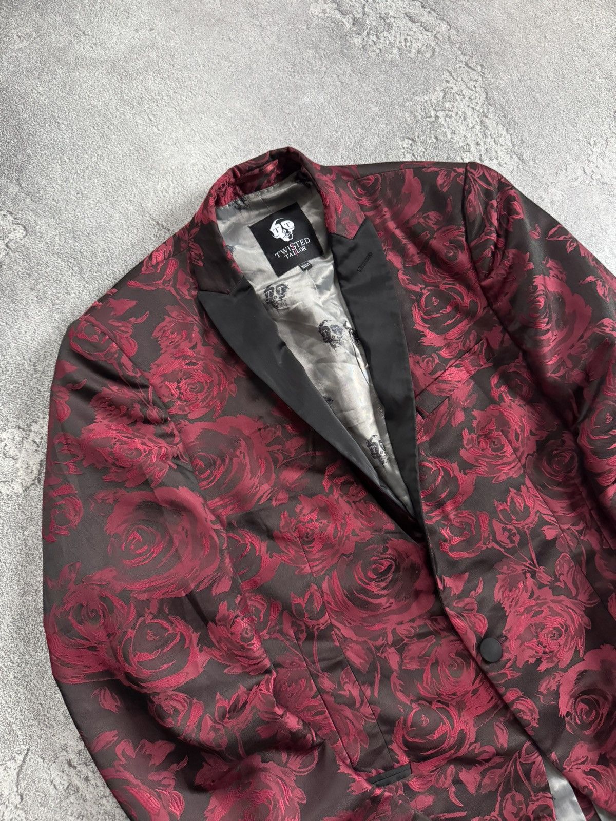 Other Twisted Tailor 40R all printed rose 🌹 blazer light jacket Size 40R - 3 Thumbnail