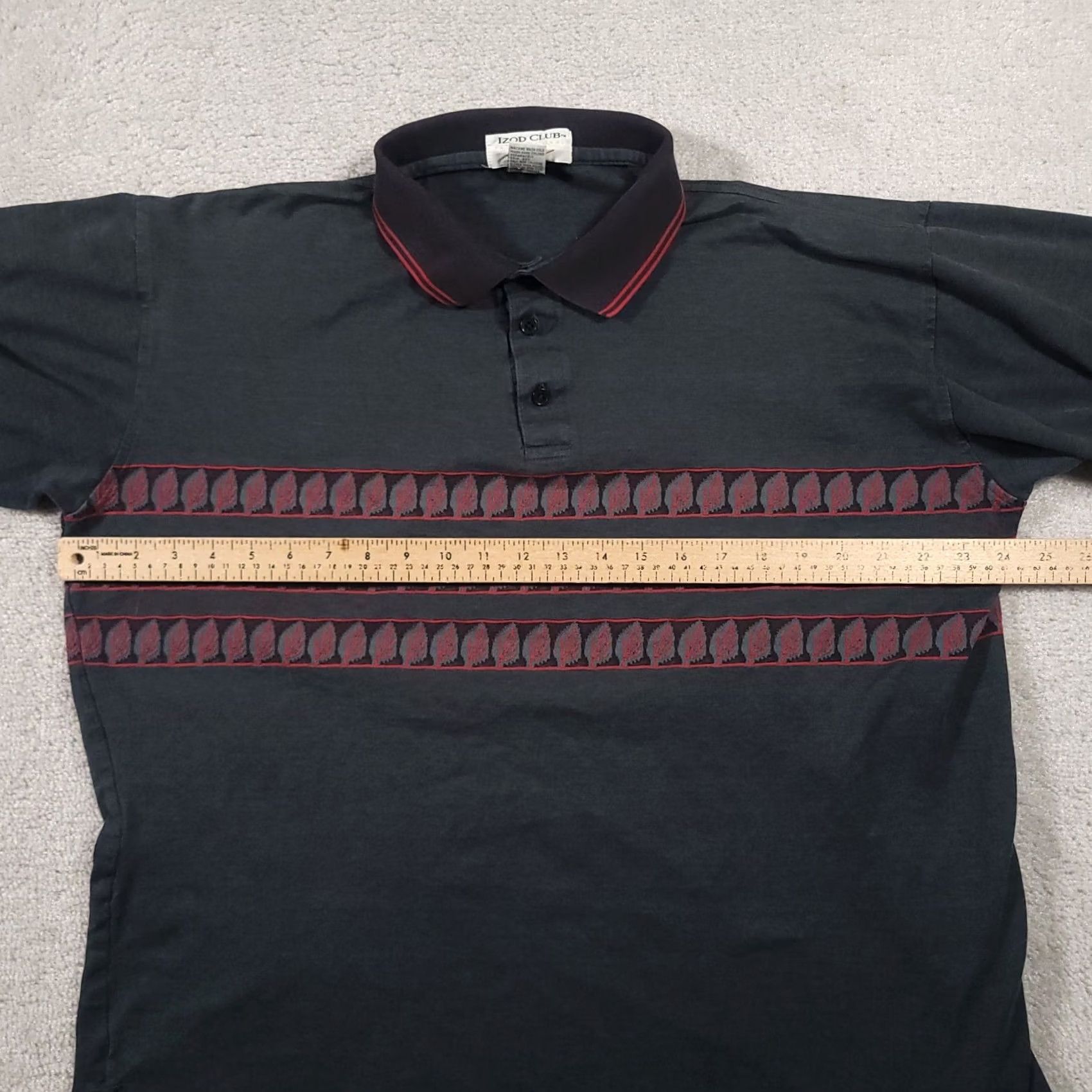 Izod VINTAGE IZOD Club Golf Polo Shirt XL Blue Pinehurst No.7 Short Sleeve Mens Size US XL / EU 56 / 4 - 5 Thumbnail