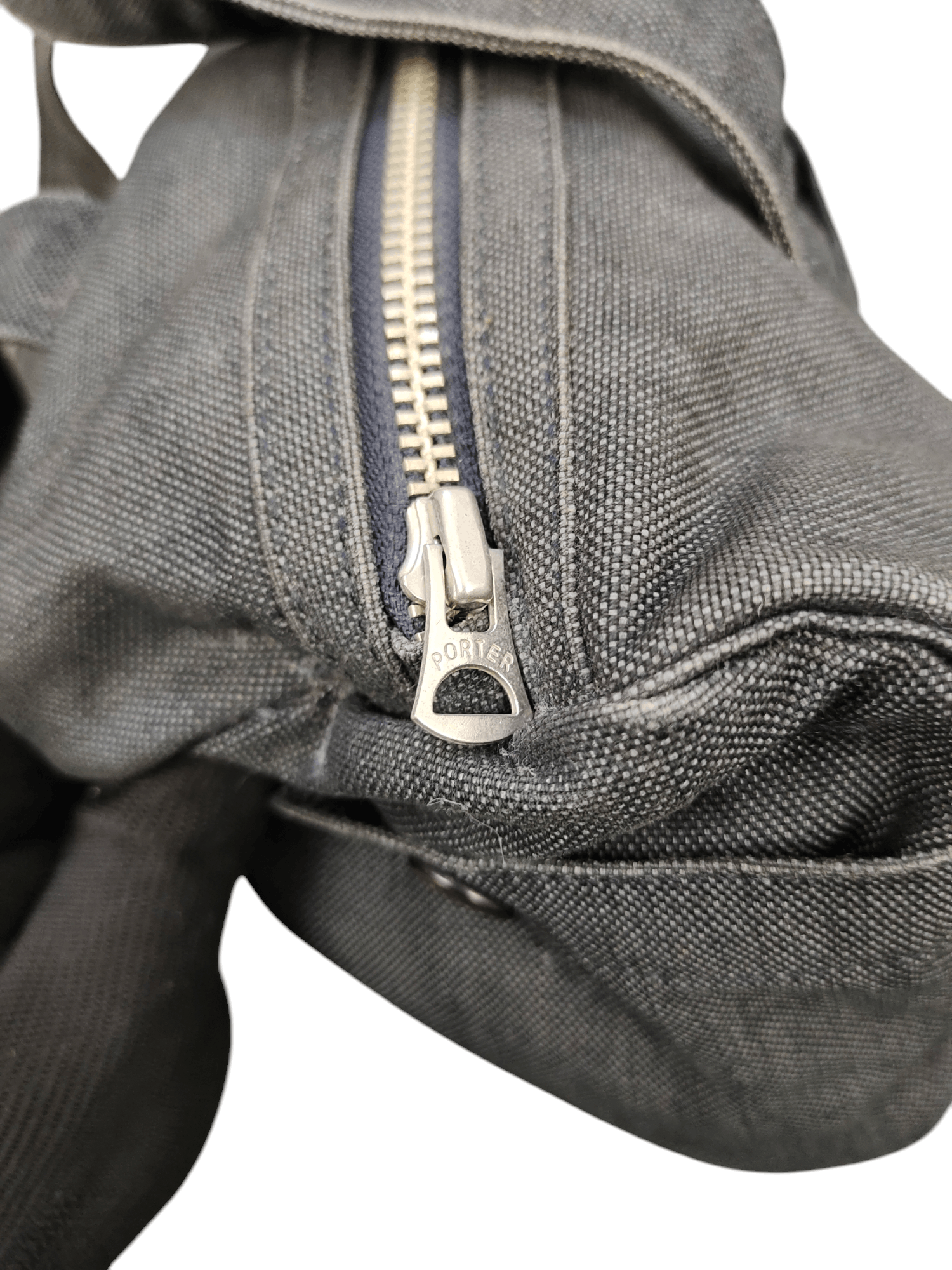 Porter Vintage Porter Japan Black Faded Canvas Small Boston Bag Size ONE SIZE - 12 Thumbnail