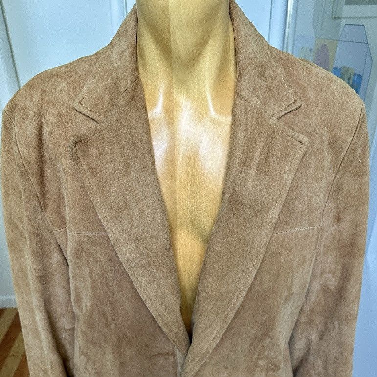 Swagger VINTAGE 70s SWAGGER GENUINE SUEDE LEATHER BLAZER JACKET 46L Size 46L - 2 Thumbnail