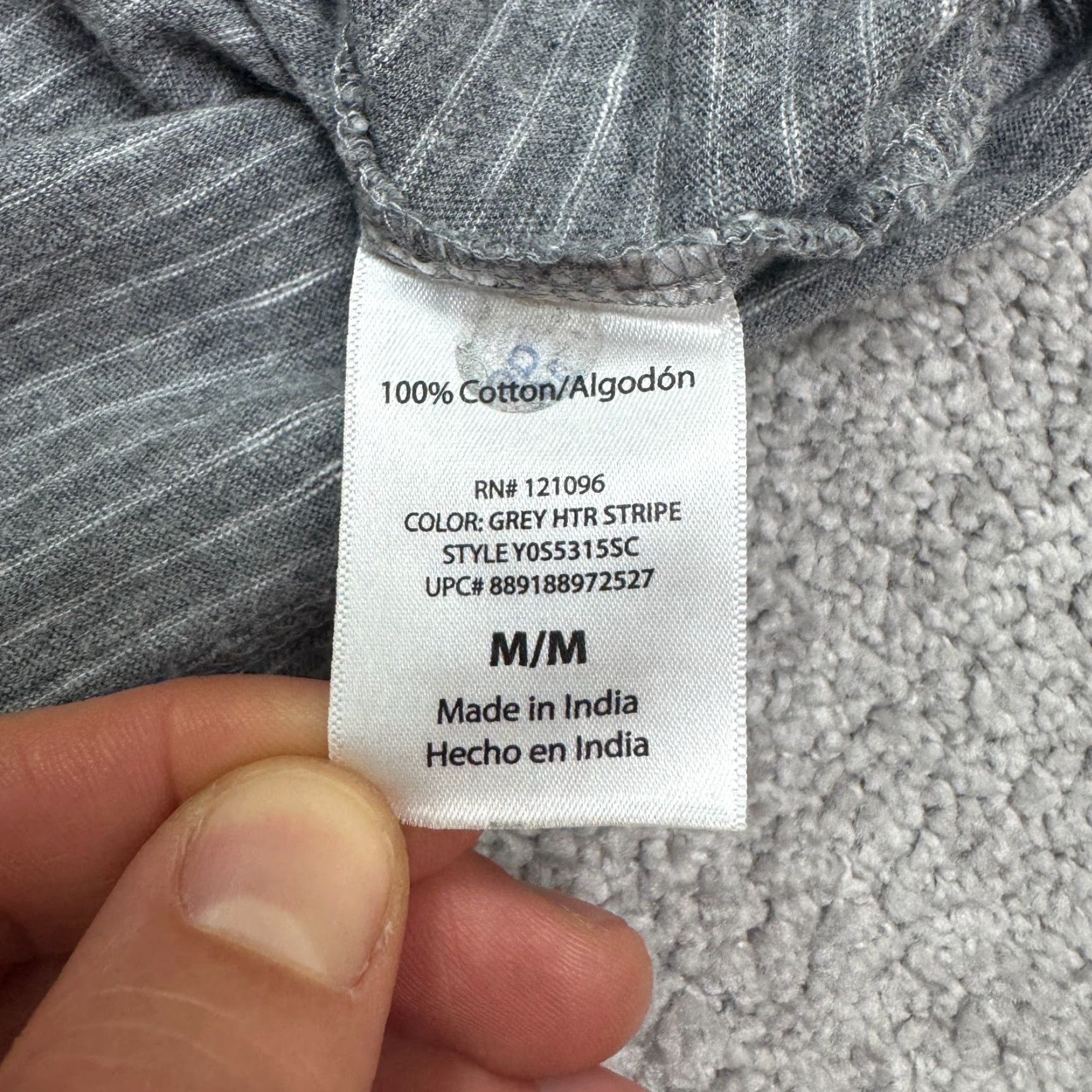 Vintage VINTAGE Copper & Oak Men's T-Shirt Short Sleeve Crew Neck Cotton Striped Casual Tee Fall Spring Summer Winter Medium Gray Clothes Size US M / EU 48-50 / 2 - 7 Thumbnail