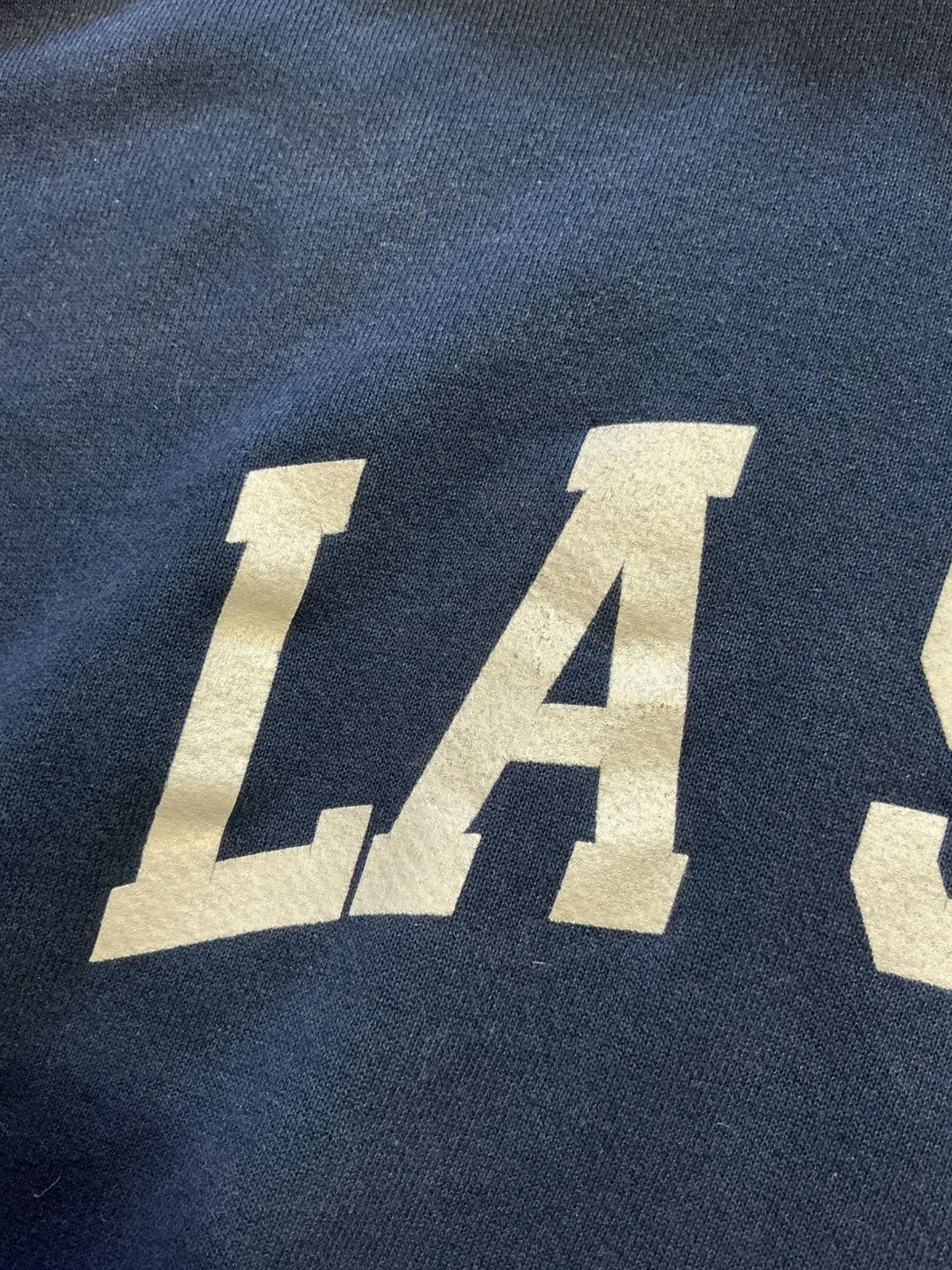 Jerzees Vintage Jerzees Super Sweats La Salle Navy Blue Hoodie Size US XL / EU 56 / 4 - 6 Thumbnail