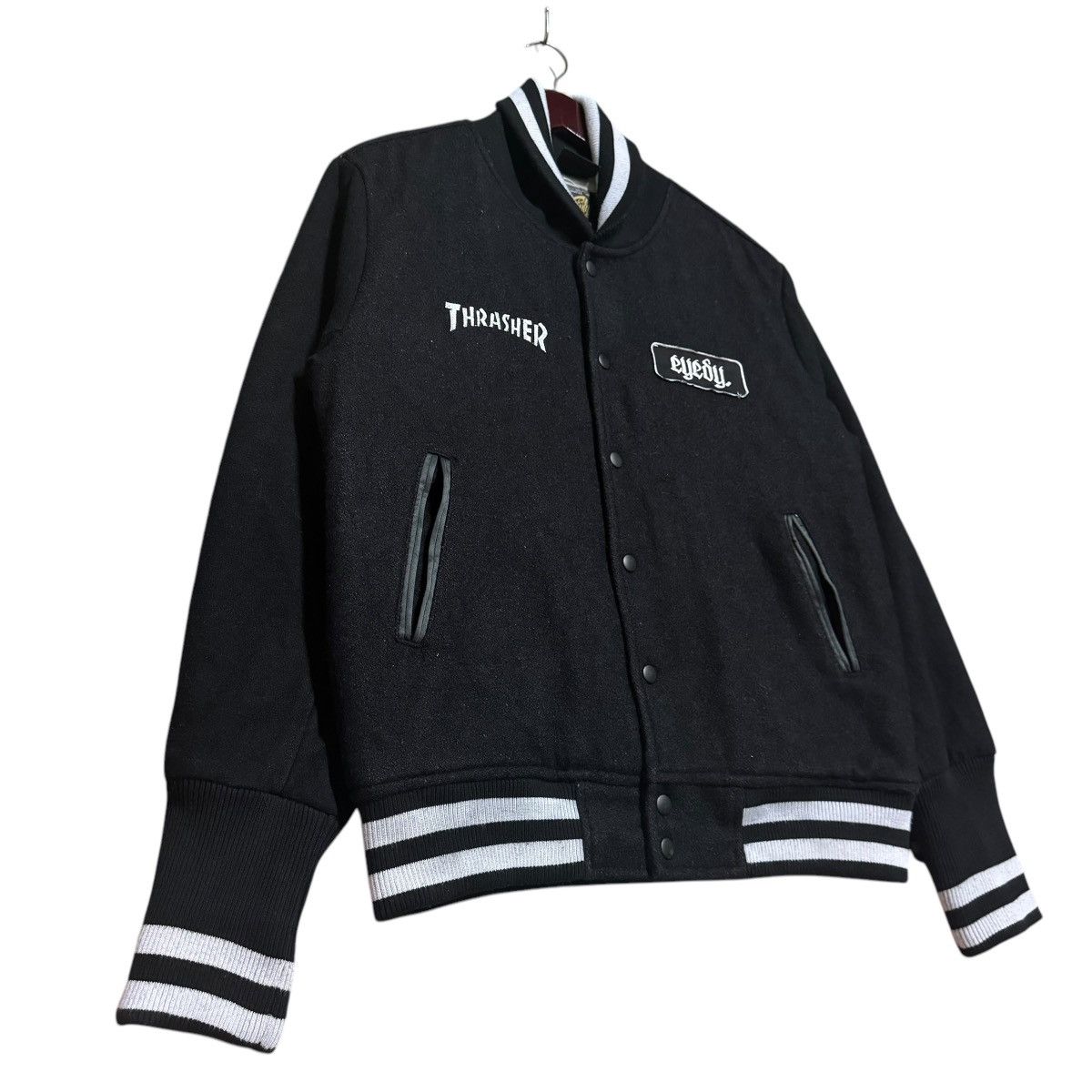 Eye Candy X Thrasher Magazine Baseball Varsity Jacket