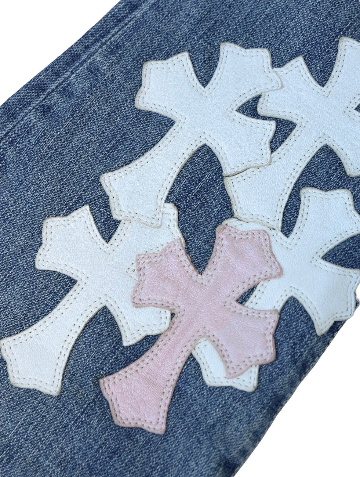 Chrome Hearts 1/1 Chrome Hearts Moussy Japanese Denim Cross Jeans Size US 26 / EU 42 - 8 Thumbnail