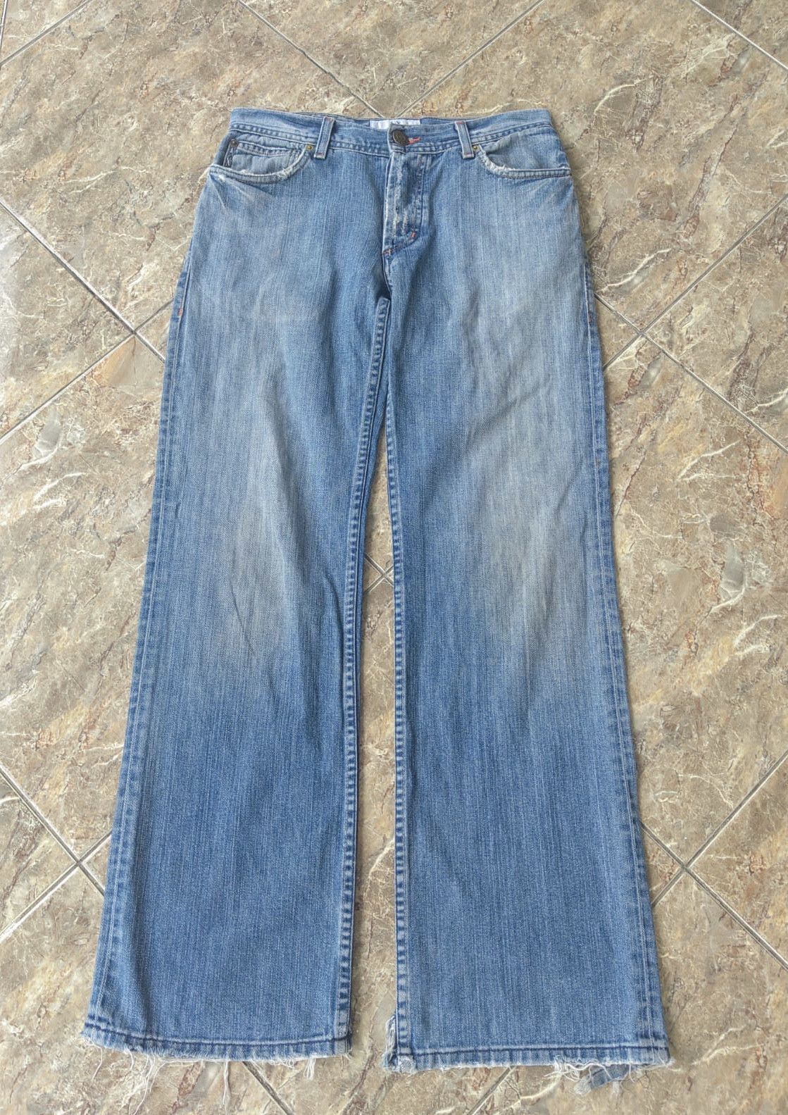 Armani Exchange Armani exchange trashed boot cut denim Size US 28 / EU 44 - 1 Thumbnail