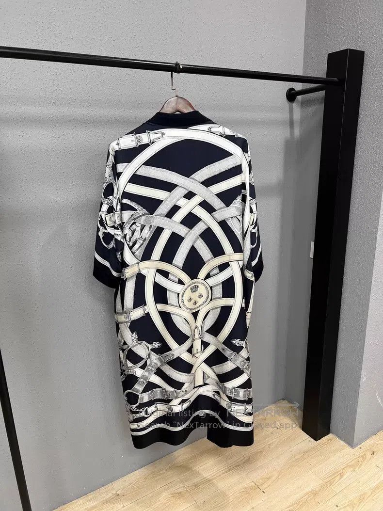 Hermes Hermes Black and White Silk Open Cardigan Size XS / US 0-2 / IT 36-38 - 2 Thumbnail