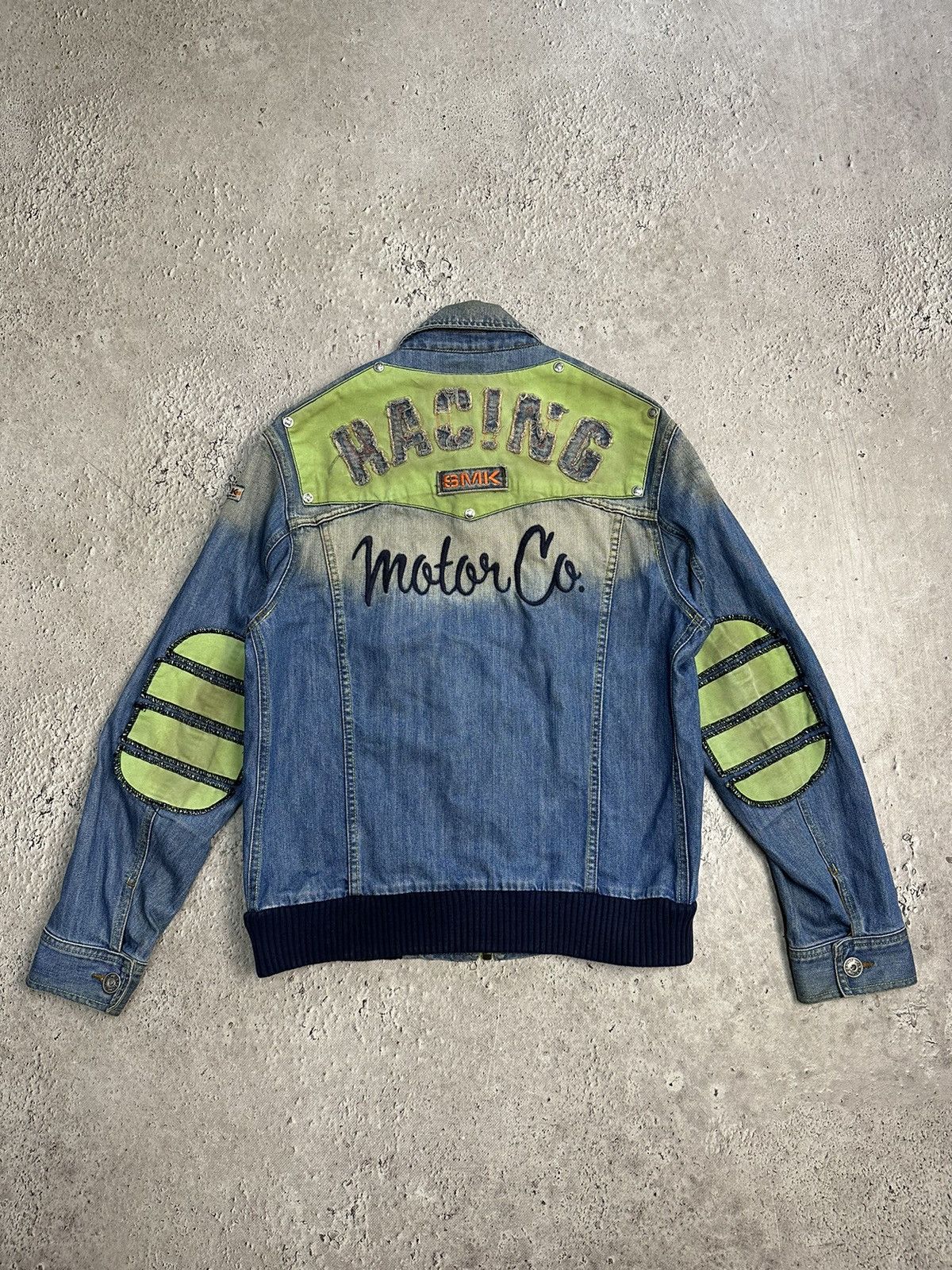 Diesel × Vintage Vintage Diesel Style Distressed Jacket Faded Racing Motor Size US L / EU 52-54 / 3 - 13 Thumbnail