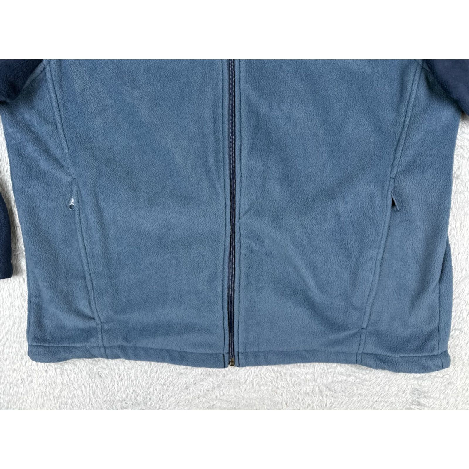 Vintage Columbia Jacket Adult 2XL Blue Full Zip Mock Neck Fleece Polyester Pockets Casual Travel Workwear Men Size US XXL / EU 58 / 5 - 5 Thumbnail