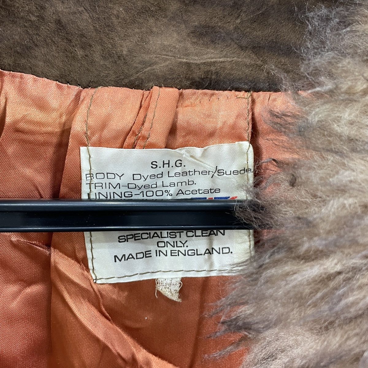Leather × Vintage Vintage S.H.G Fur Leather Coat Size M / US 6-8 / IT 42-44 - 4 Thumbnail