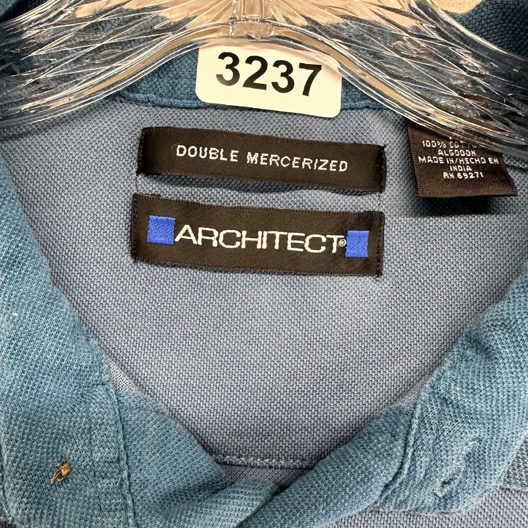 Architect VINTAGE Architect Men's Polo Shirt Short Sleeve Cotton 90s Sports Casual Medium Blue Size US M / EU 48-50 / 2 - 5 Thumbnail