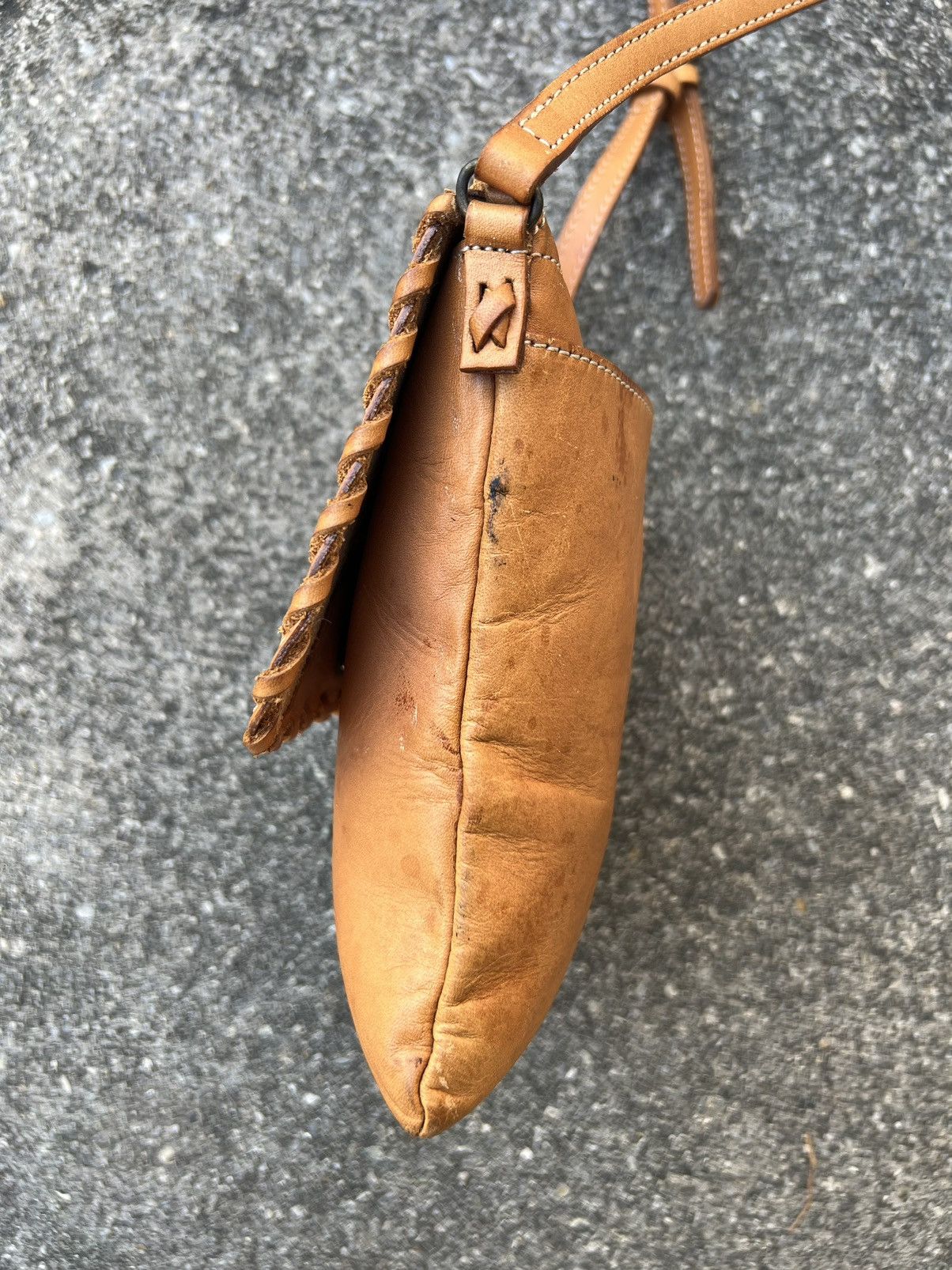 KEITAMARUYAMA Vintage Keita Maruyama Patina Leather Mini Sling Bag Size ONE SIZE - 10 Thumbnail