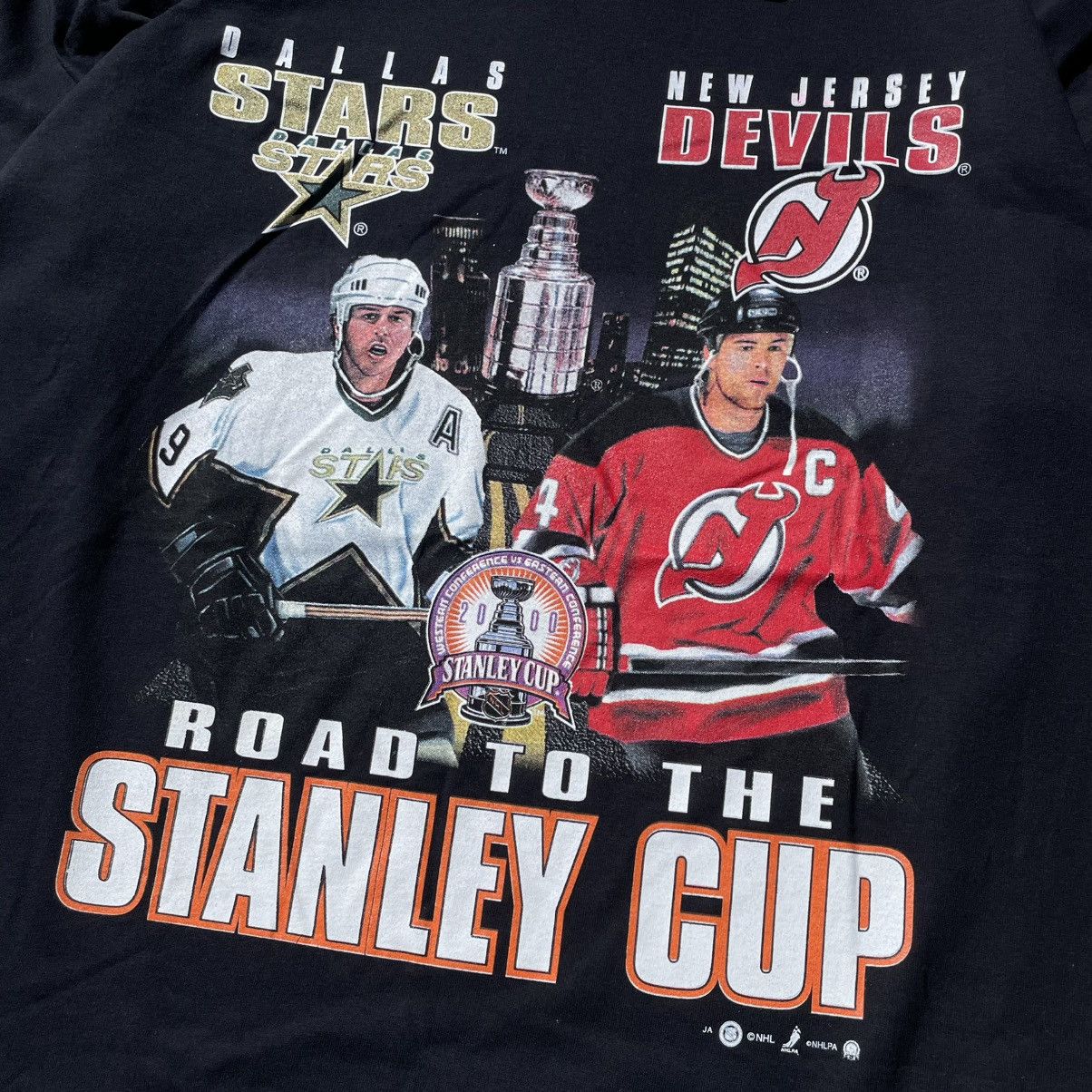 NHL 2000 Stanley Cup Dallas Stars New Jersey Devils Tee XL NWT Size US XL / EU 56 / 4 - 3 Thumbnail