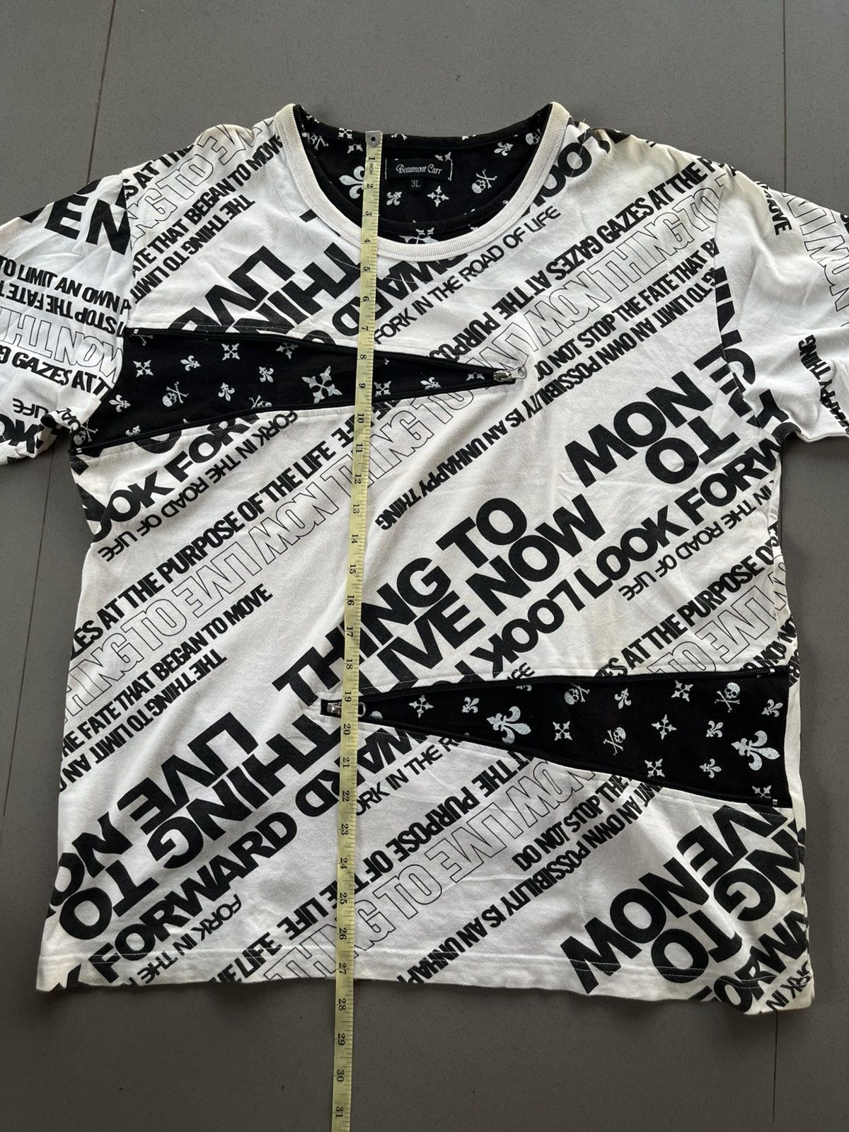 If Six Was Nine JAPANESE BEAUMERE POEM DOUBLE LAYER ZIPPER VKEI GOTHIC PUNK Size US XXL / EU 58 / 5 - 10 Thumbnail