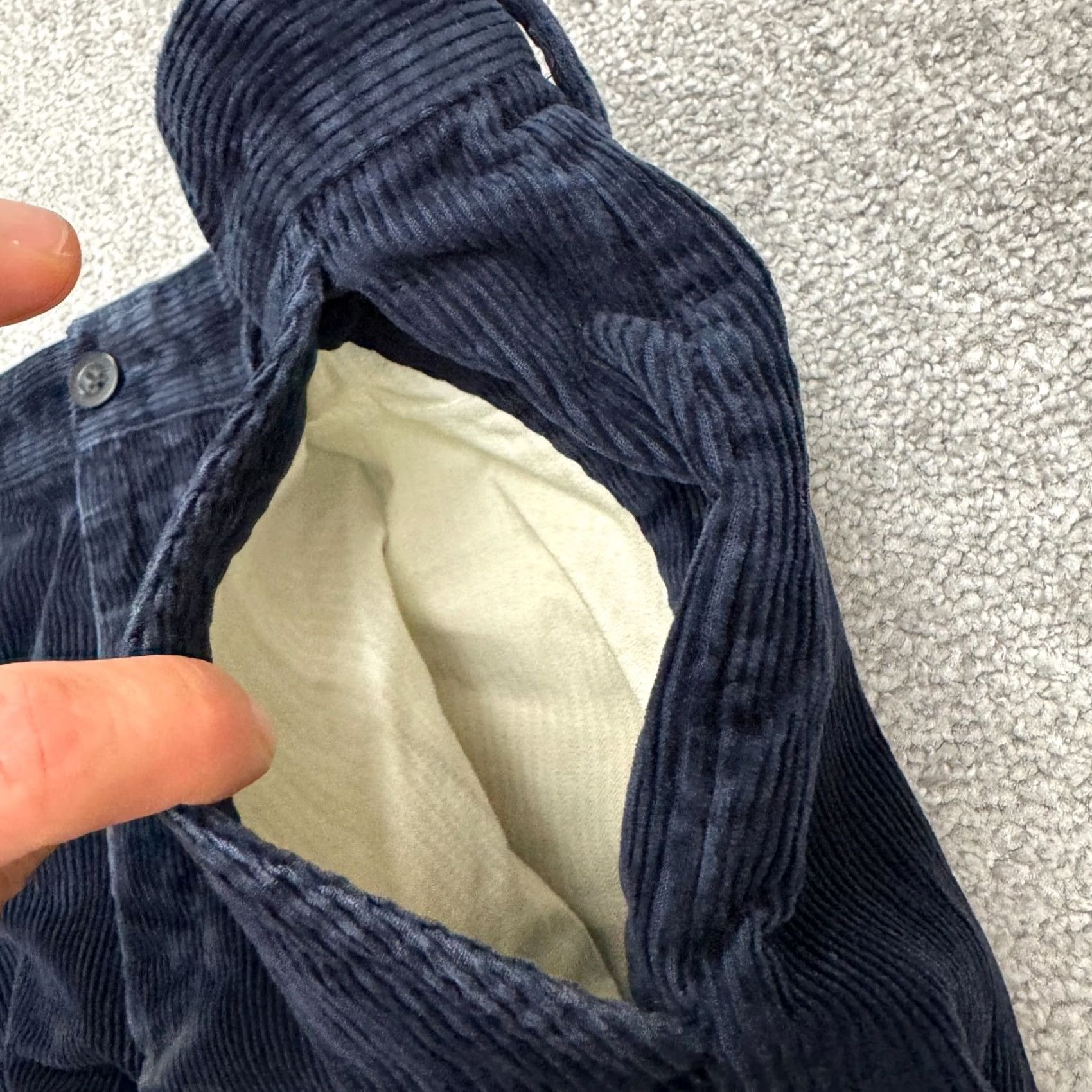Vintage L.L. Bean Classic Fit Corduroy Pants Mens 36x34 Navy Blue Straight Leg Stretch Casual Pants Mens Size US 36 / EU 52 - 5 Thumbnail