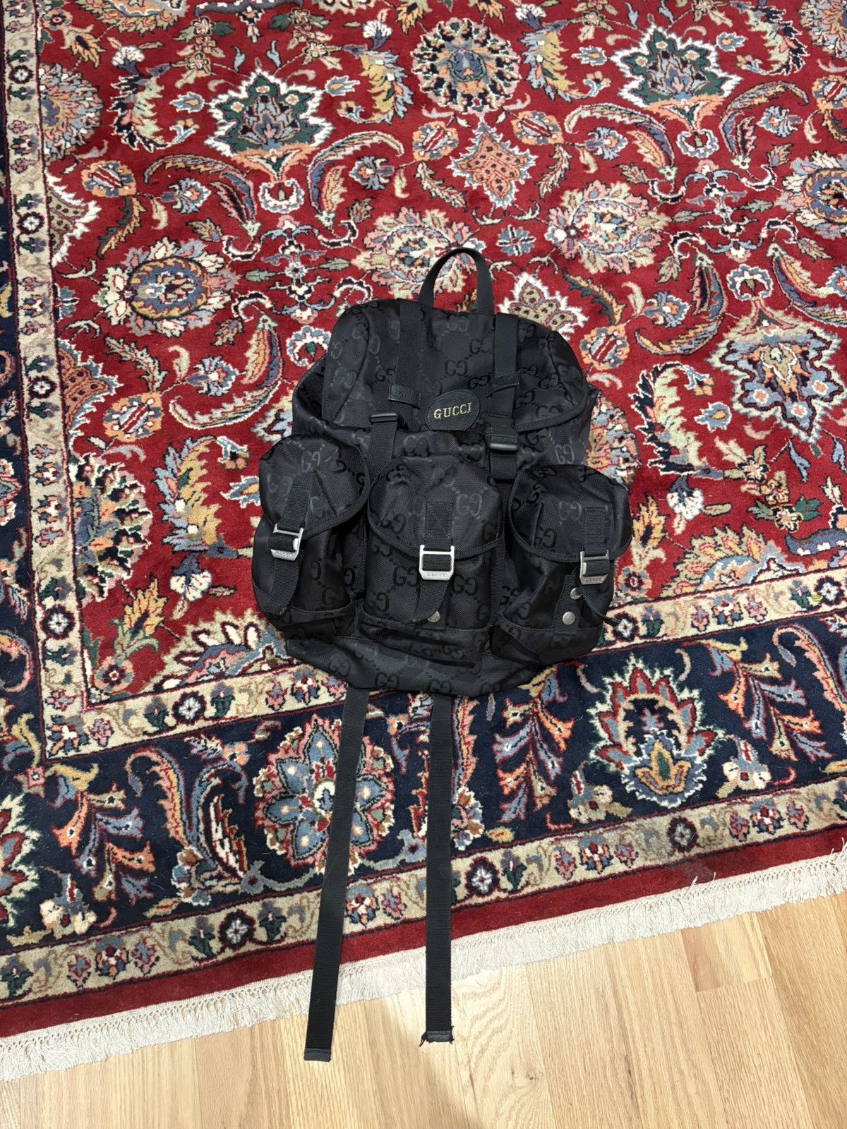Gucci Black Nylon Backpack