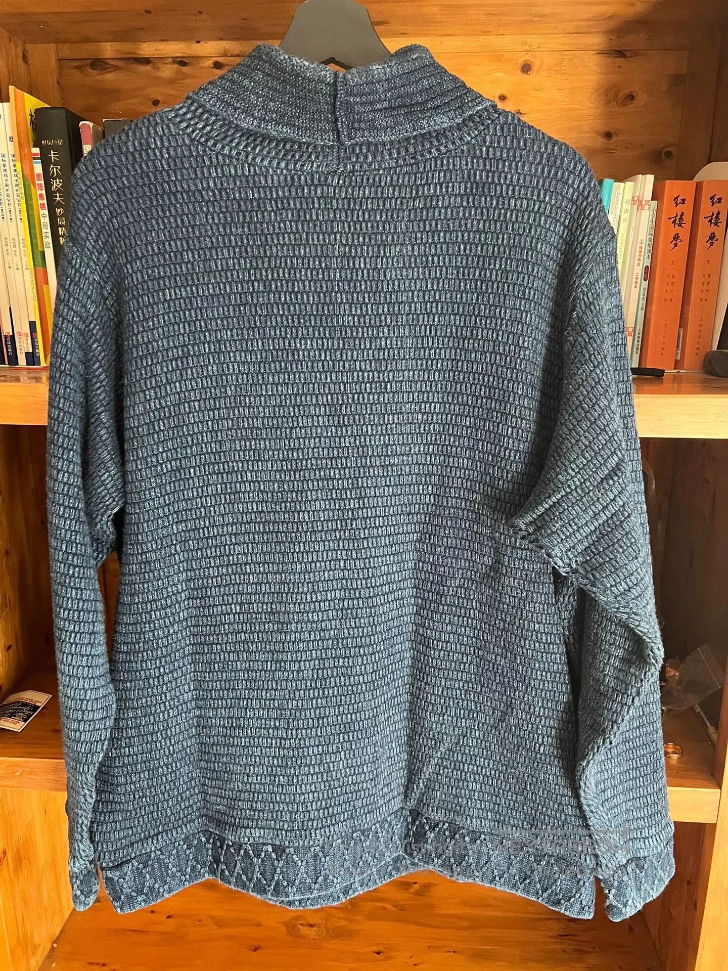 Porter Classic porter classic blue knit high-neck sweatshirt. Size US M / EU 48-50 / 2 - 4 Thumbnail