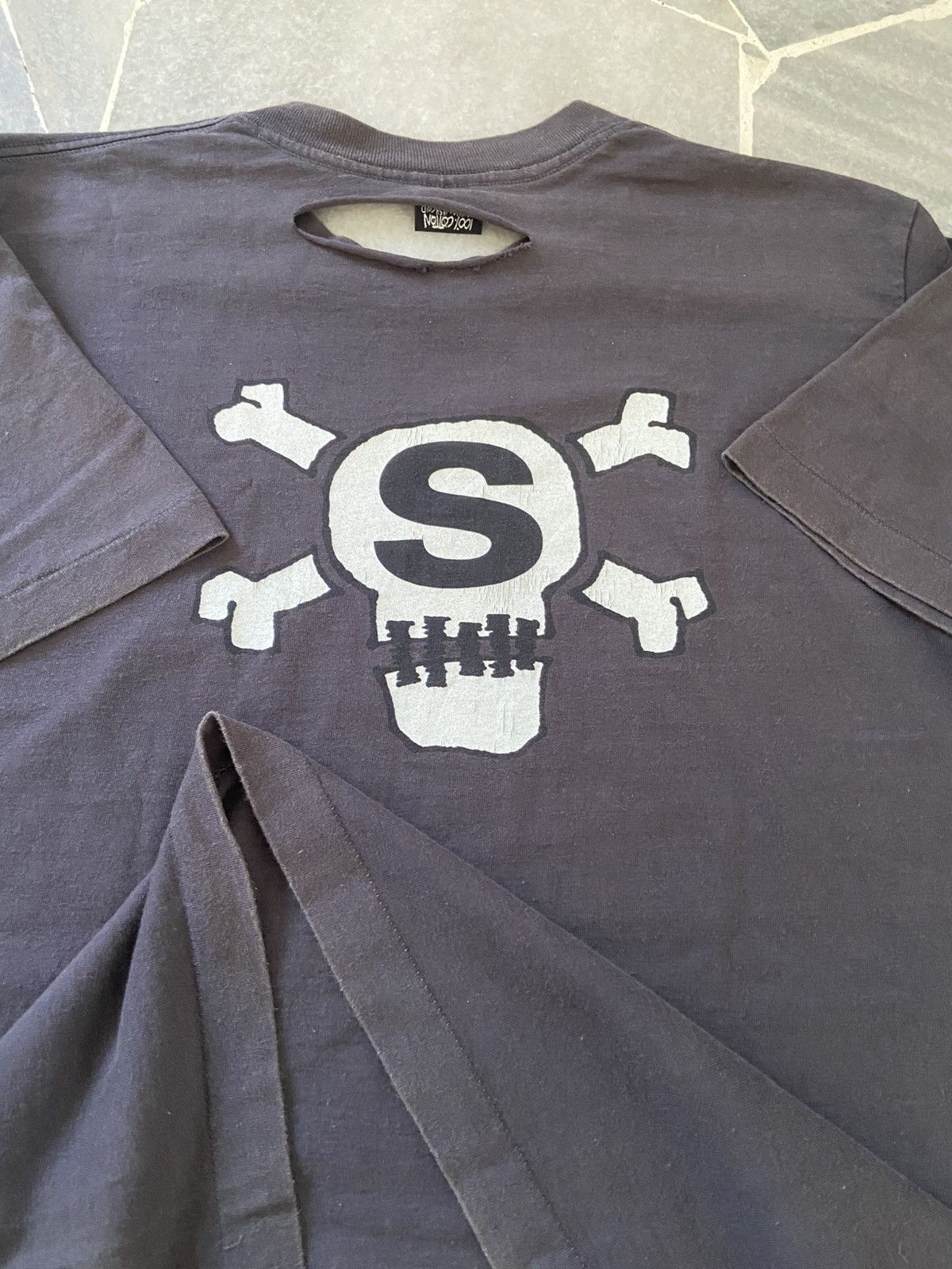 Stussy Vintage 90s Stussy Bones Made in USA Tee Shirt Size US L / EU 52-54 / 3 - 8 Thumbnail