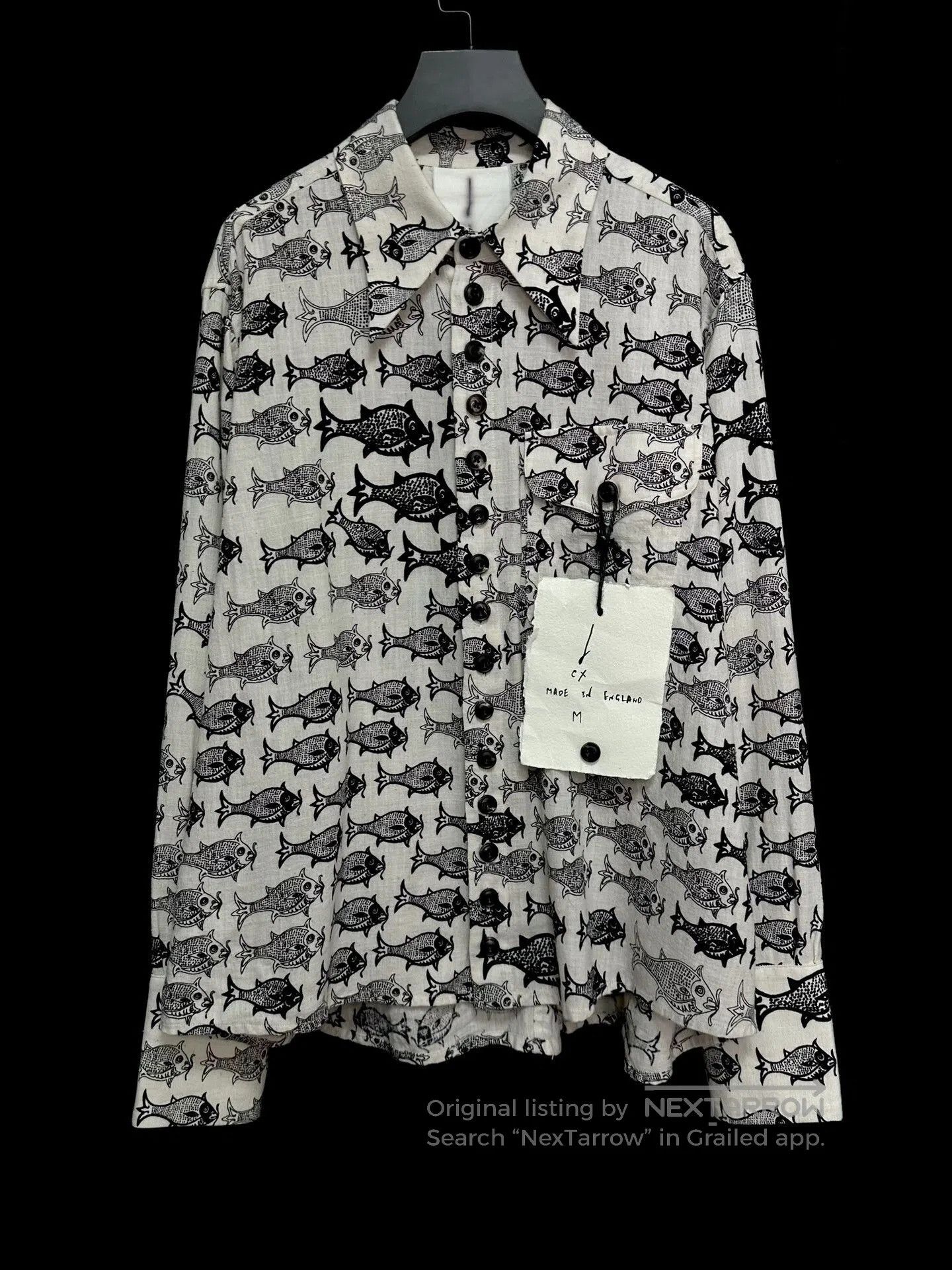 John Alexander Skelton limited edition fish pattern shirt. Size US M / EU 48-50 / 2 - 1 Thumbnail