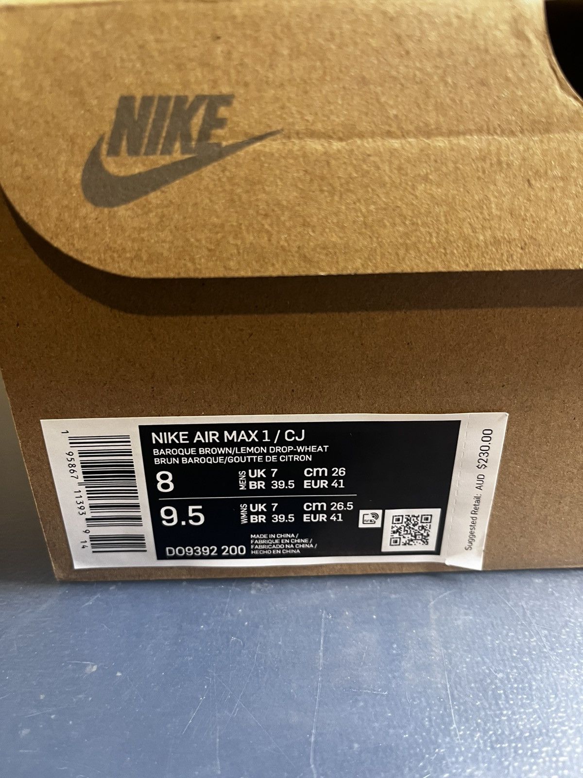 Nike × Travis Scott Nike Air Max 1 Travis Scott Cactus Jack Baroque Brown Size US 8 / EU 41 - 11 Thumbnail