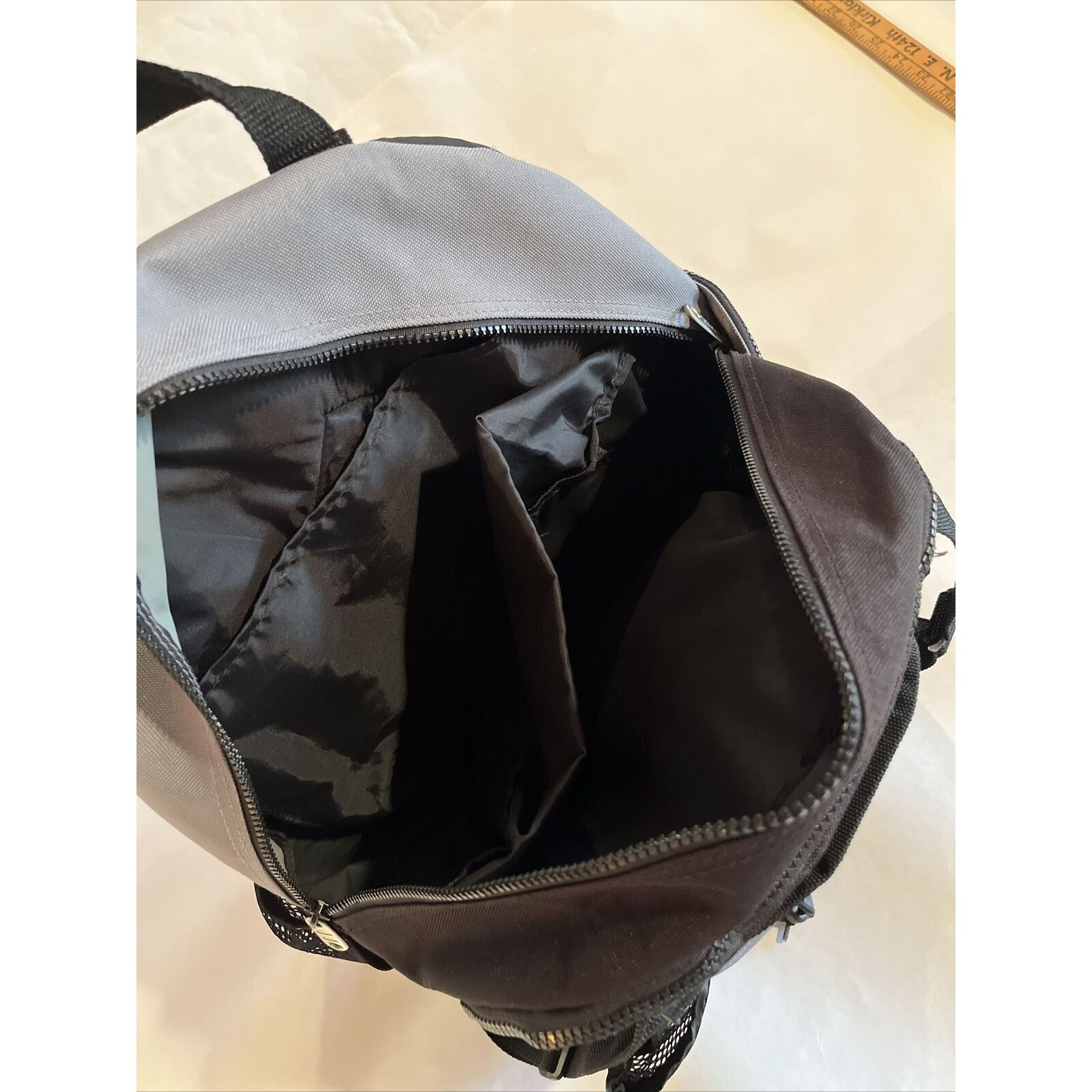 Kappa Kaepa Universal Backpack Gray Black Hiking School Bag Size ONE SIZE - 5 Thumbnail